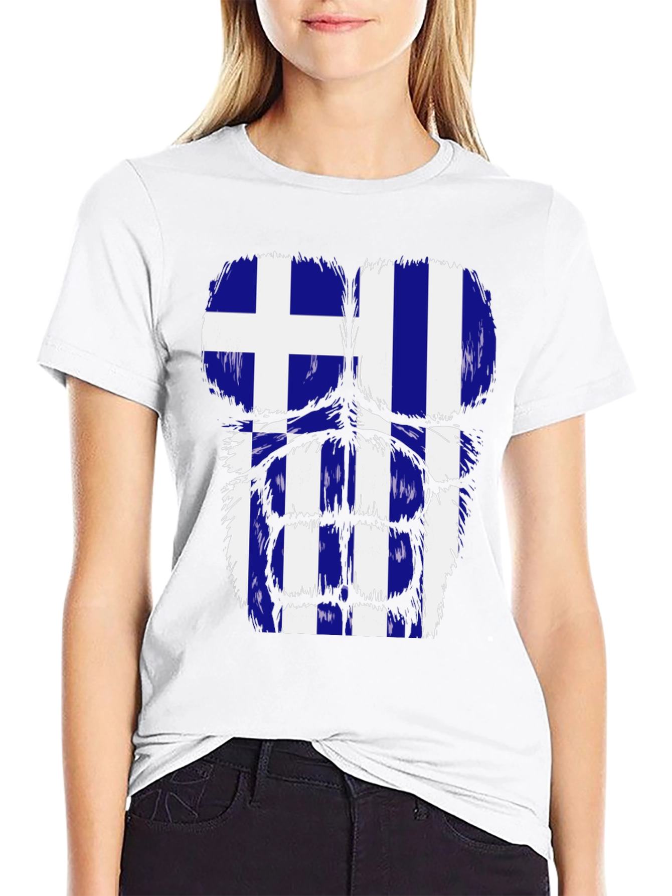 Greek Flag Muscle Tee