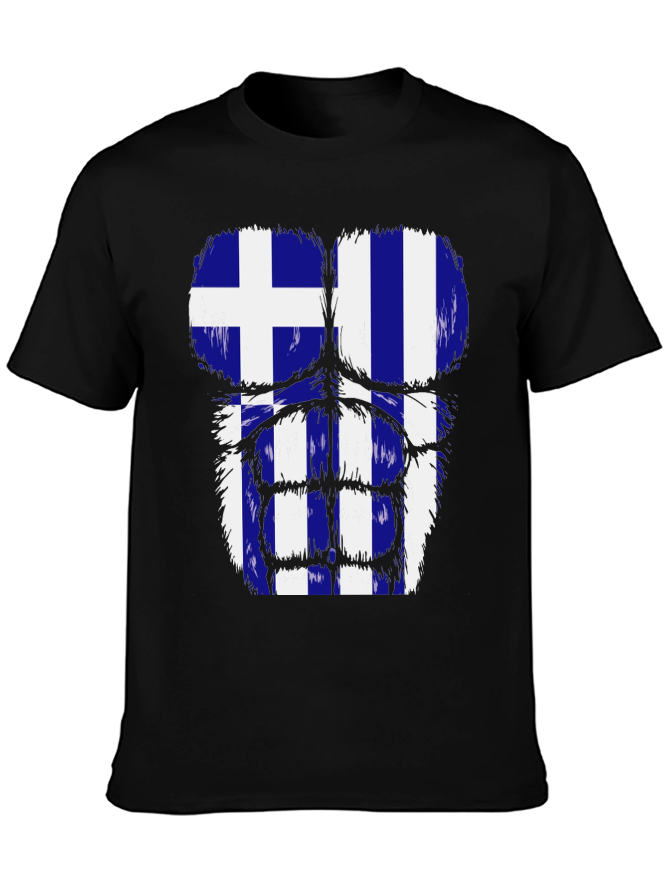 Greek Flag Muscle Tee