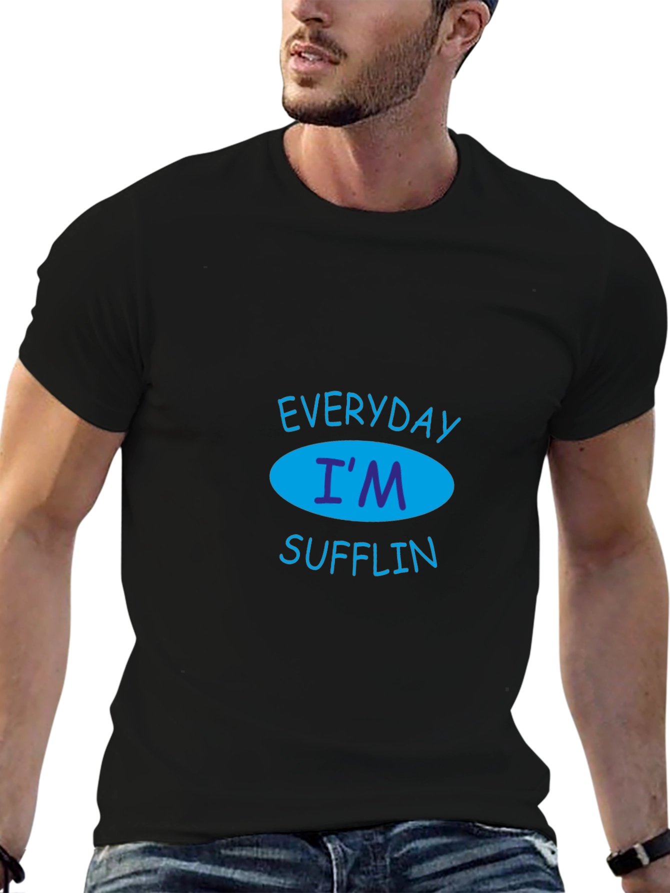 Everyday Im Sufflin Black T-Shirt