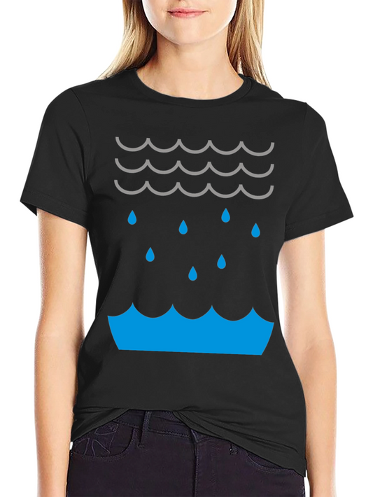Rain Cloud Graphic Tee - Stylish Weather T-Shirt