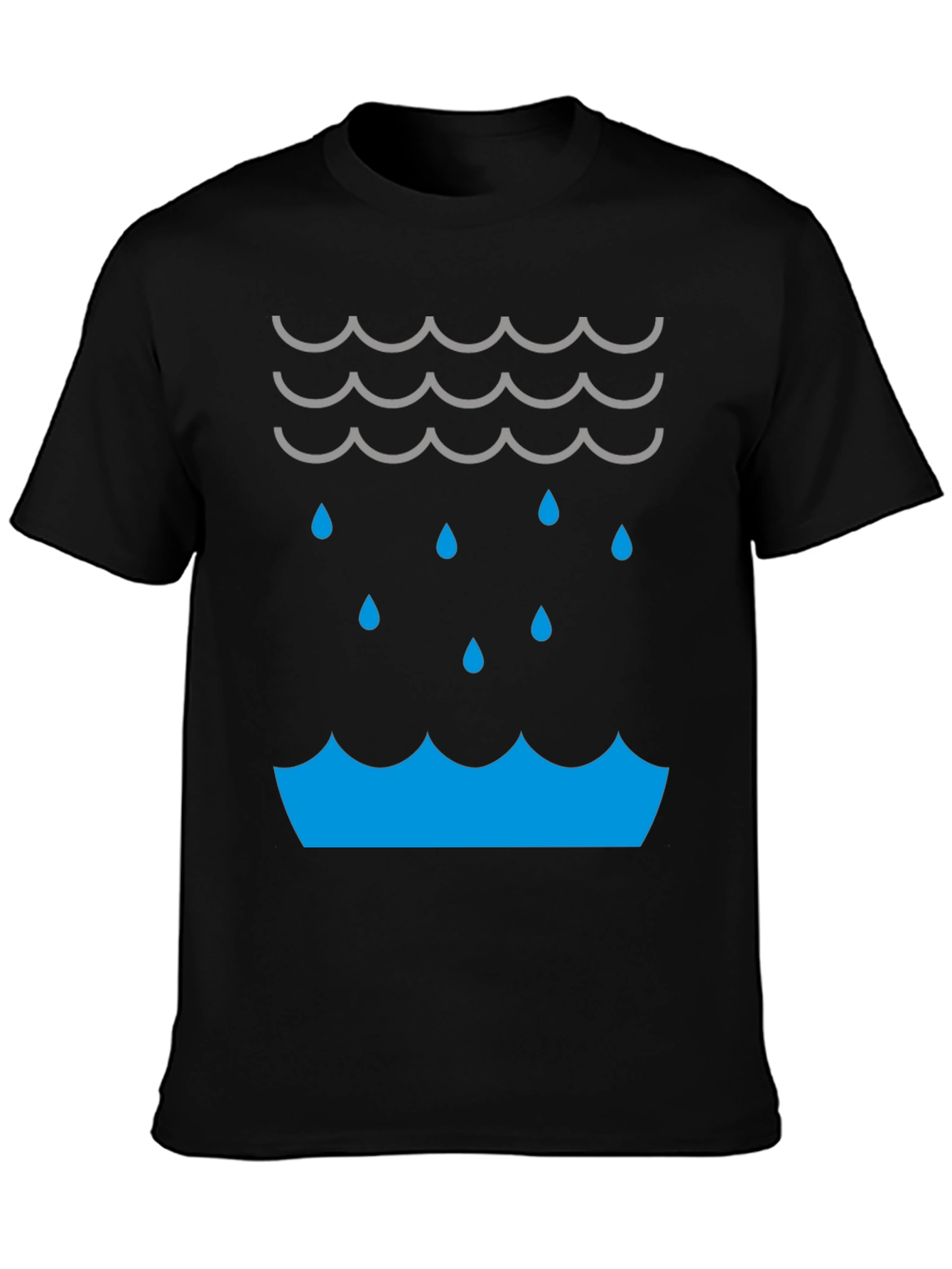 Rain Cloud Graphic Tee - Stylish Weather T-Shirt