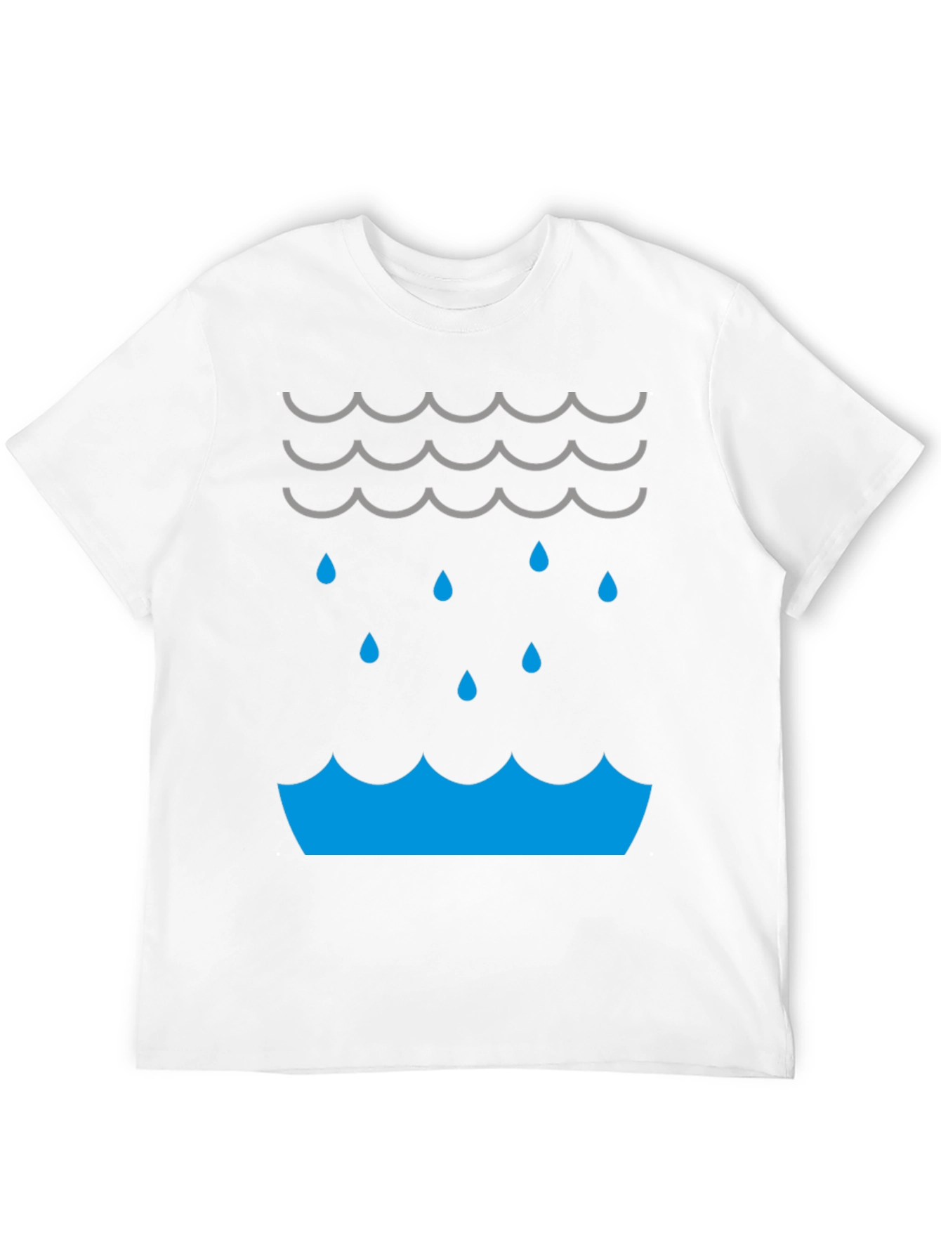 Rain Cloud Graphic Tee - Stylish Weather T-Shirt