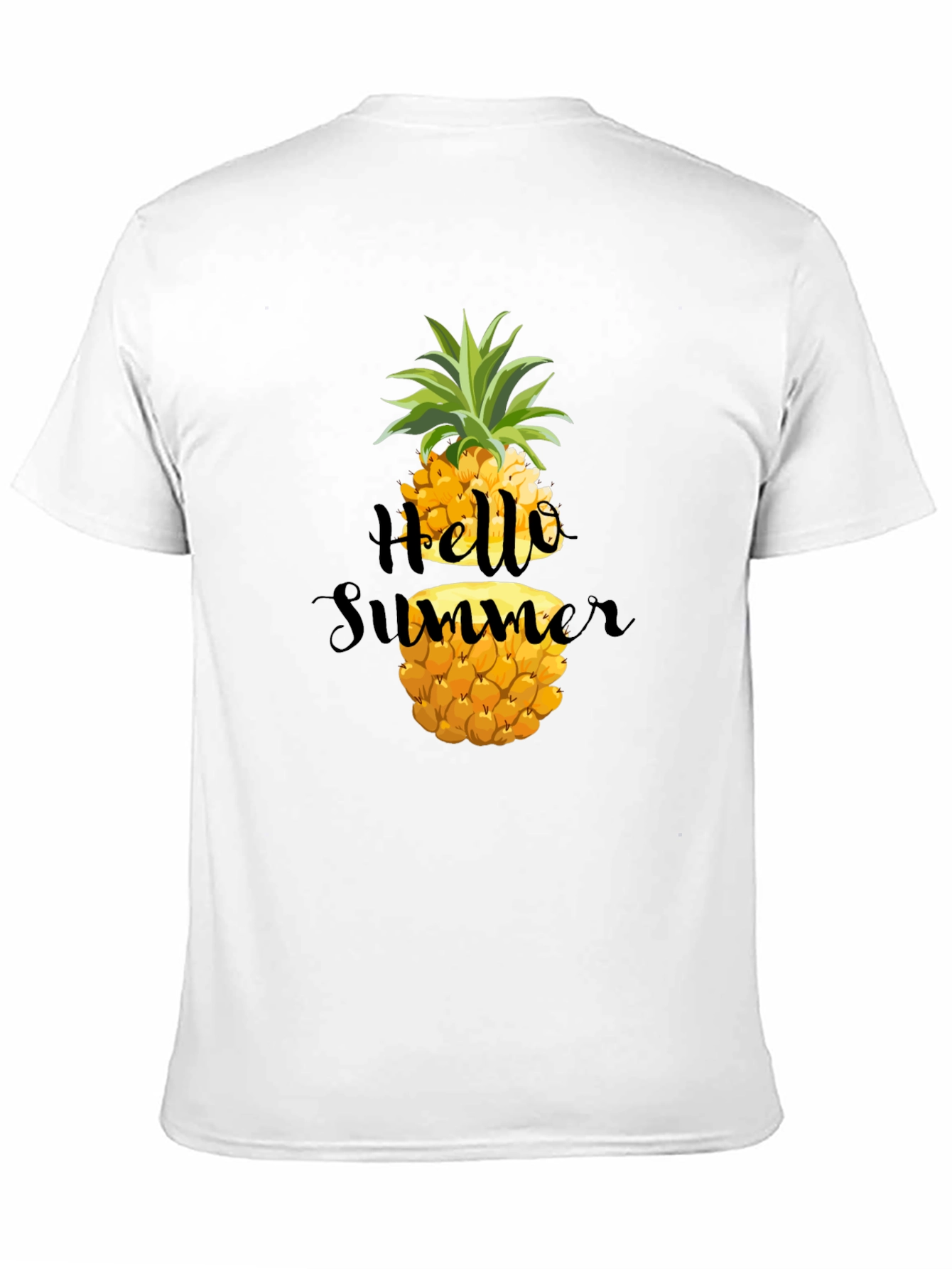 Hello Summer Pineapple Graphic T-Shirt