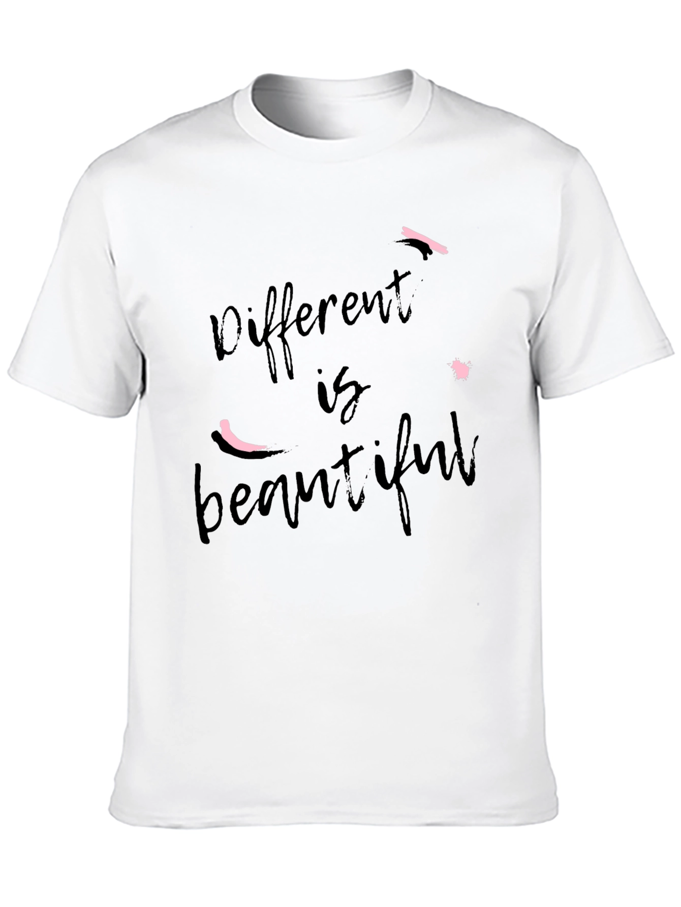 Different is Beautiful Black Graphic Tee