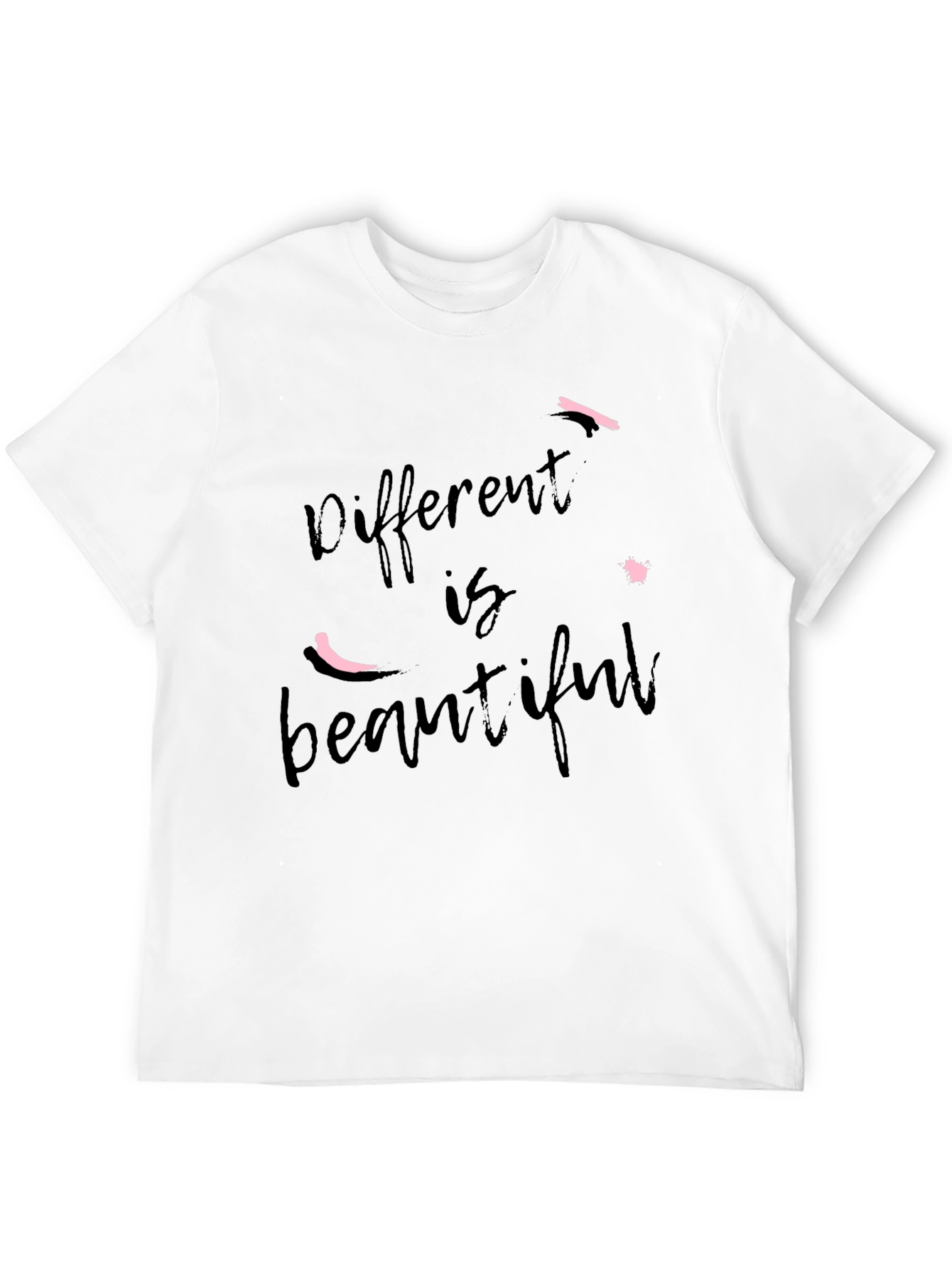 Different is Beautiful Black Graphic Tee