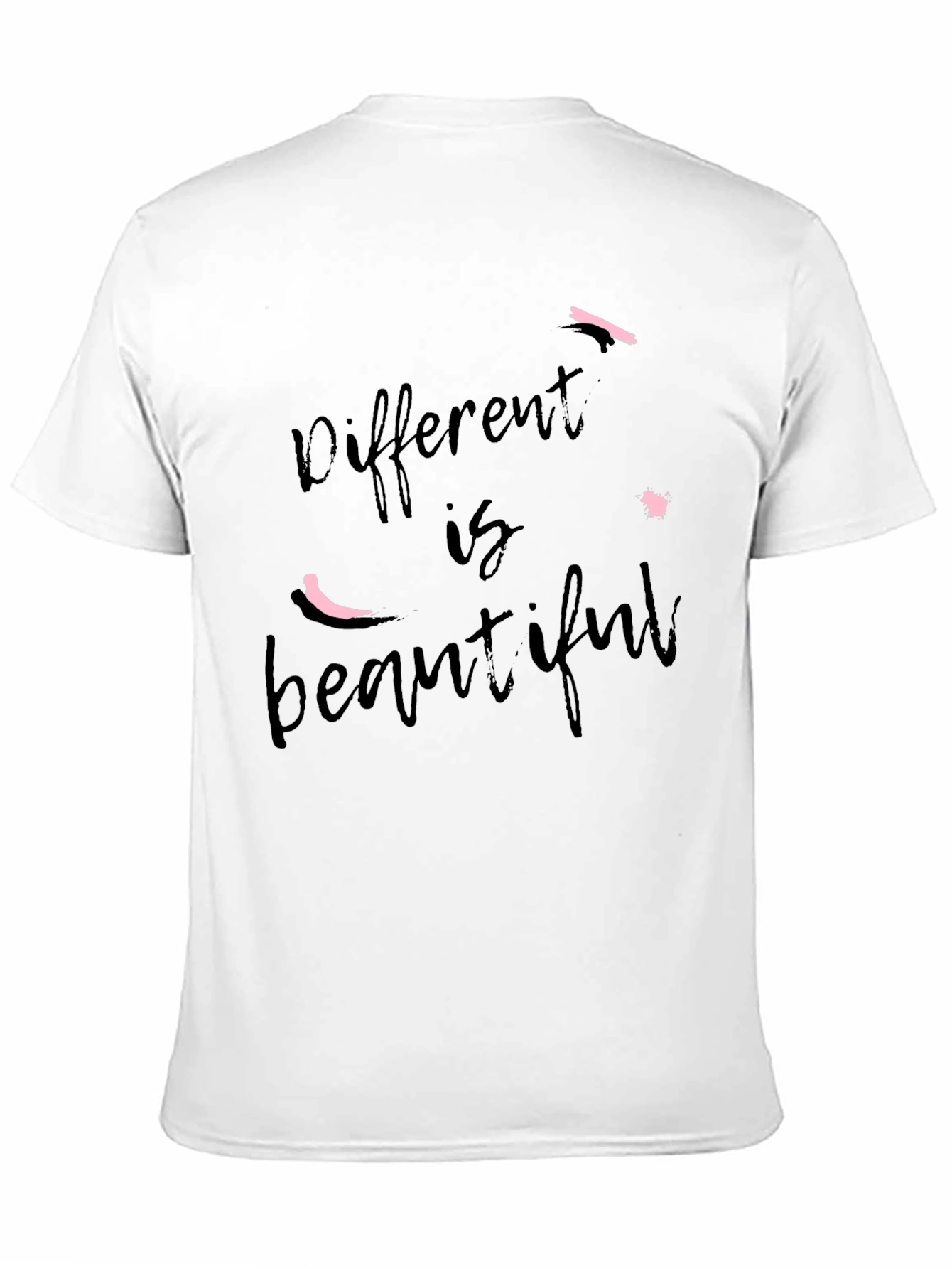 Different is Beautiful Black Graphic Tee