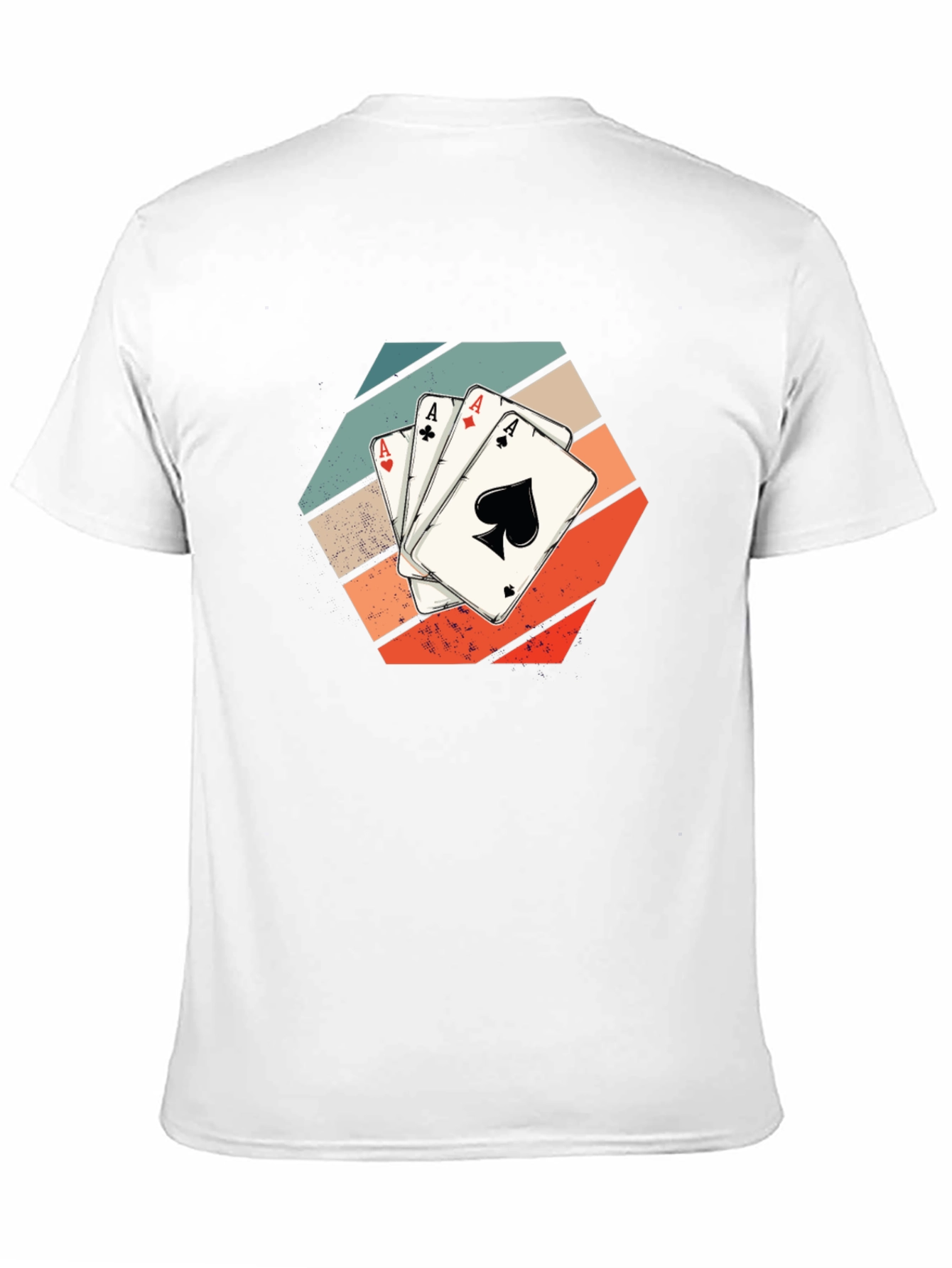 Poker Aces T-Shirt - Retro Card Design