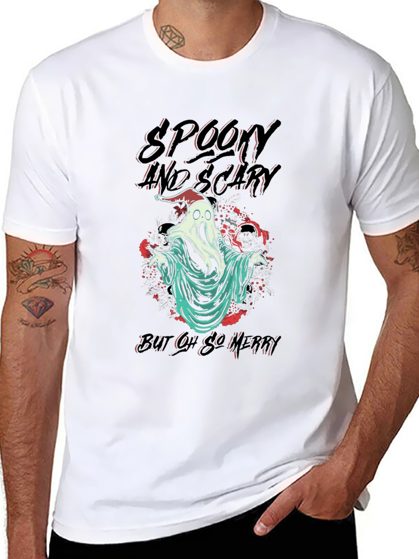 Spooky But Oh So Merry Graphic T-Shirt