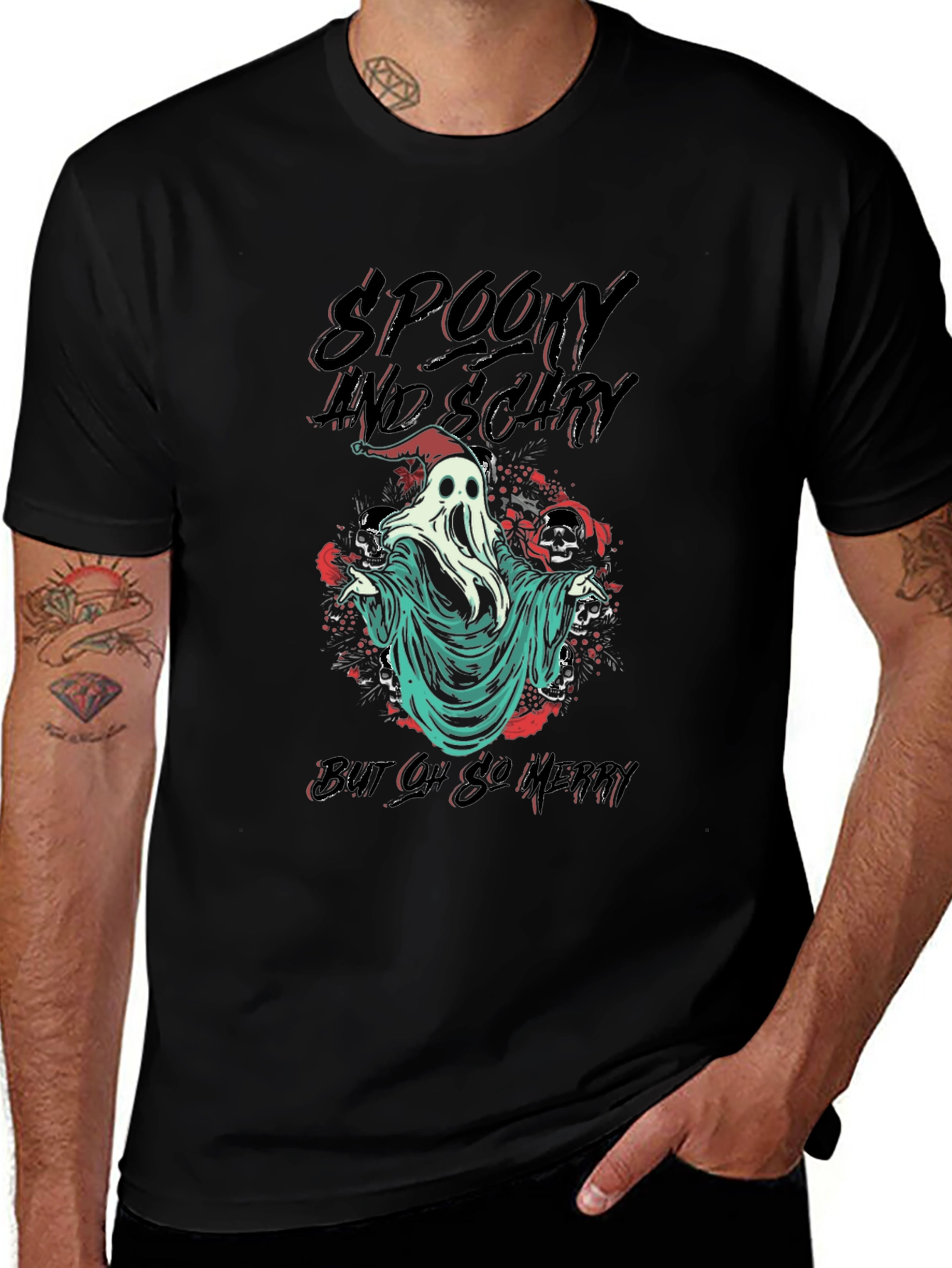 Spooky But Oh So Merry Graphic T-Shirt