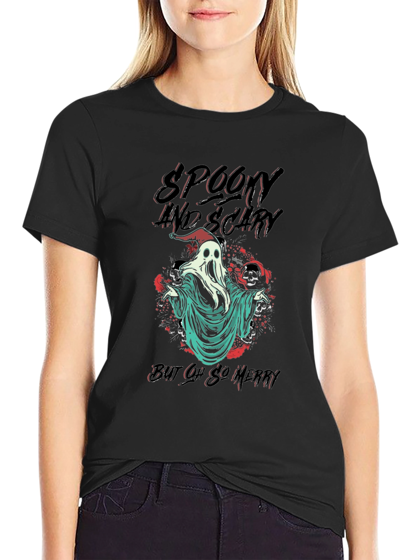 Spooky But Oh So Merry Graphic T-Shirt