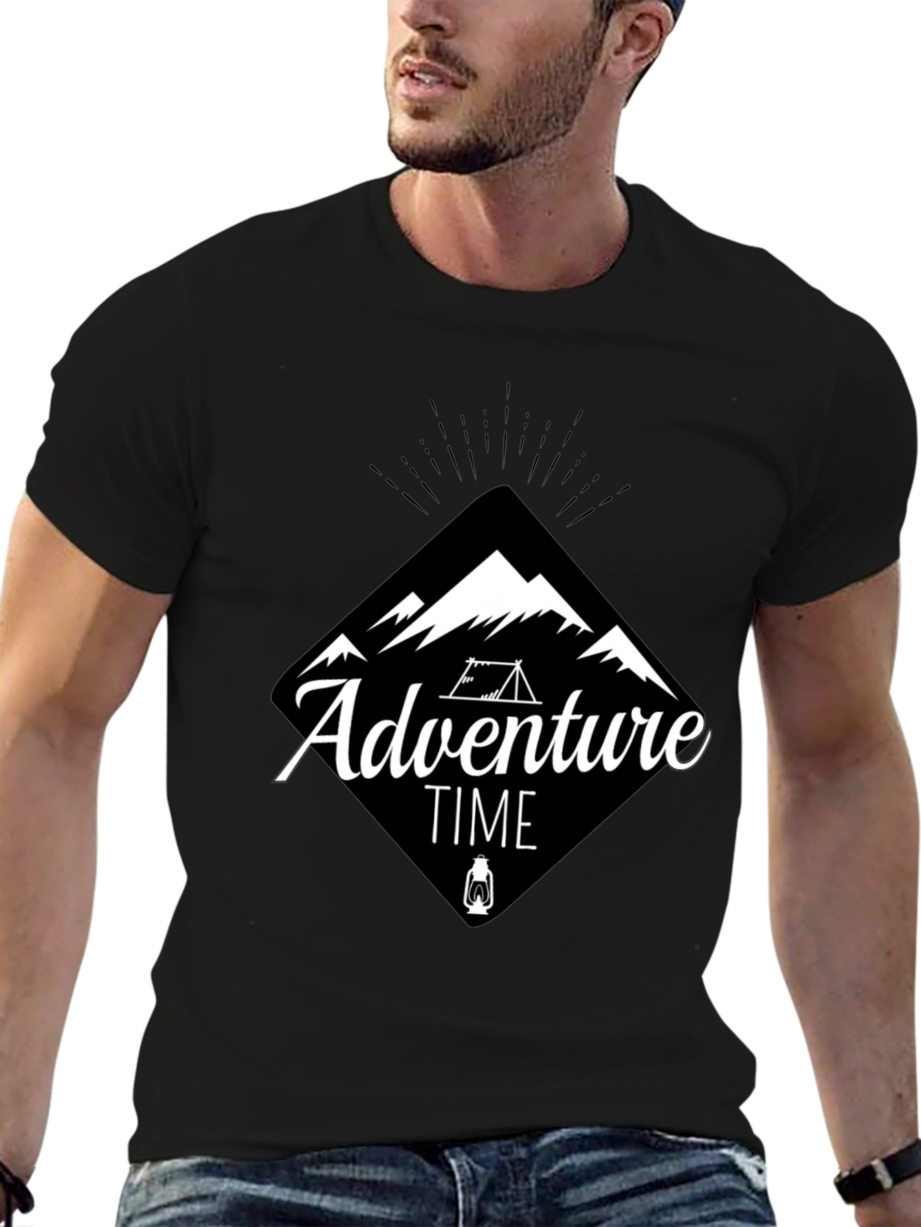 Adventure Time Black Graphic Tee
