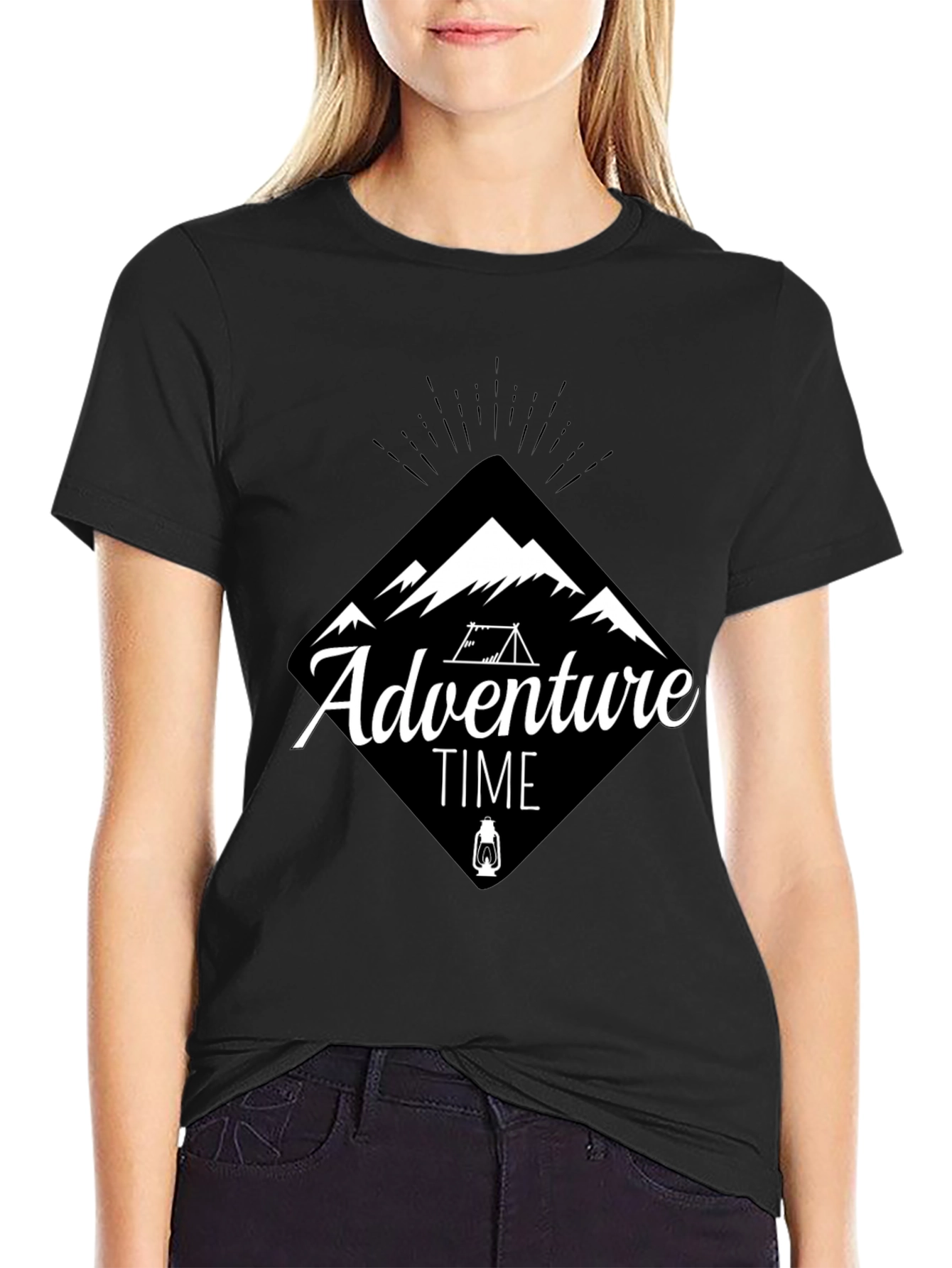 Adventure Time Black Graphic Tee