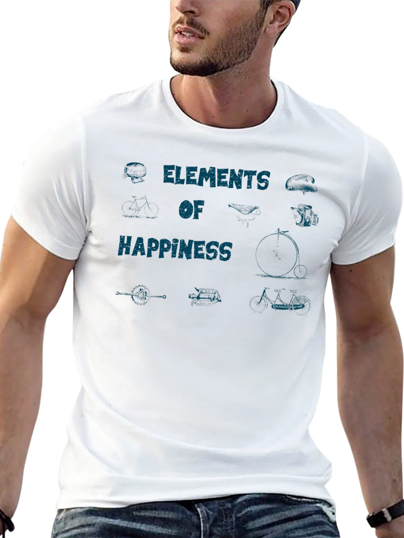 Elements of Happiness Graphic Tee - Casual Comfort
