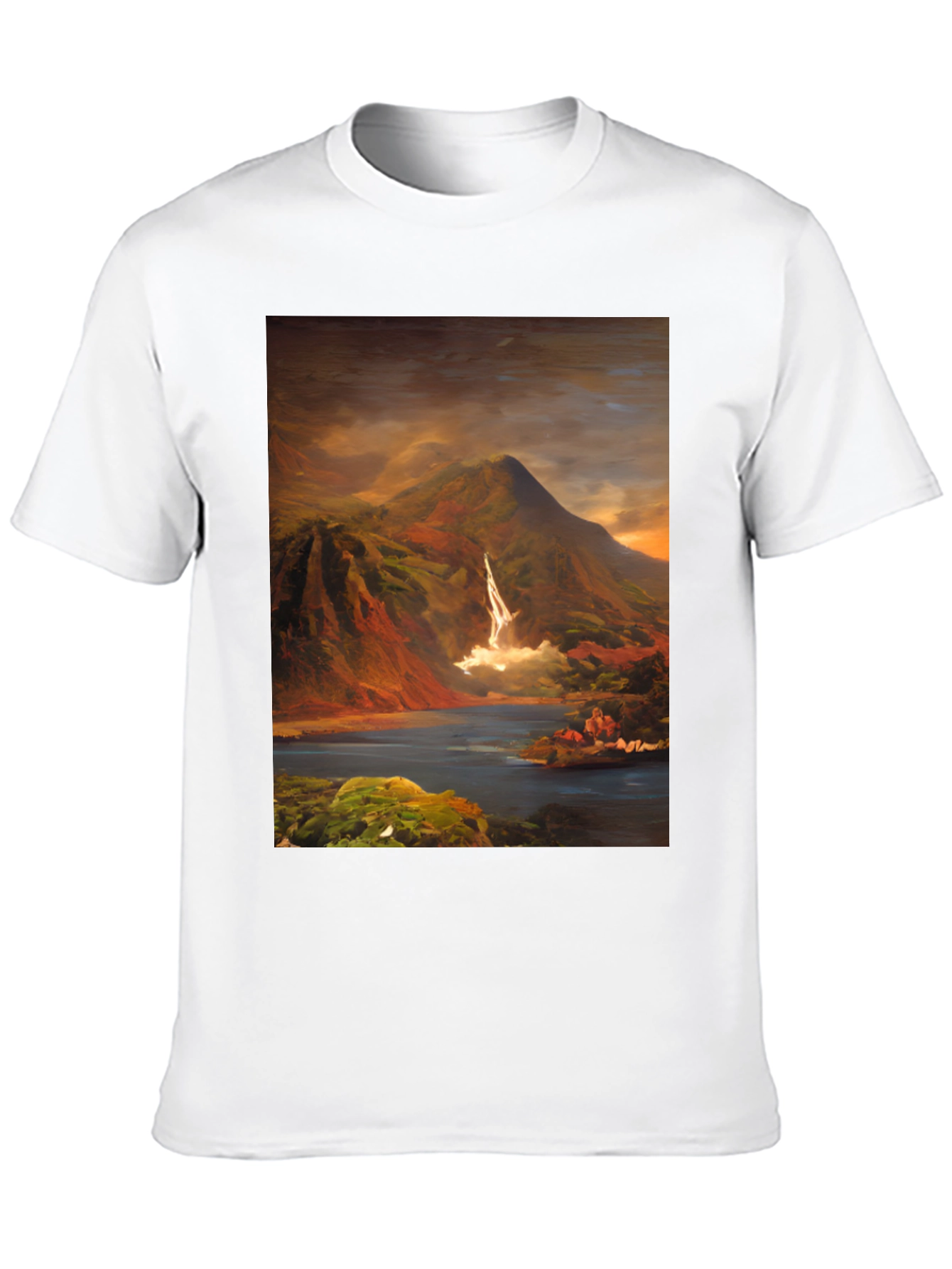 Mountain Vista Graphic Tee - Nature Art Shirt