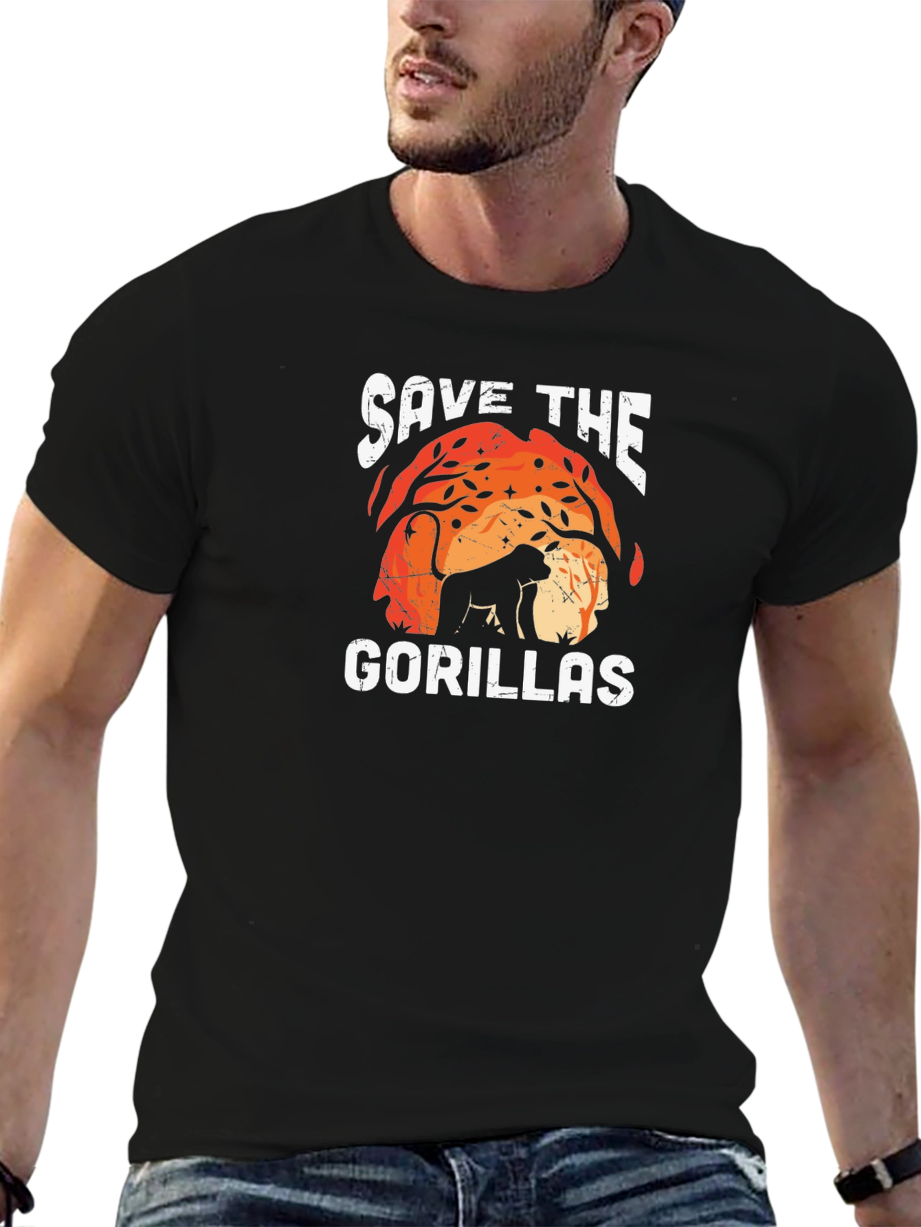 Save the Gorillas T-Shirt - Wildlife Conservation Tee