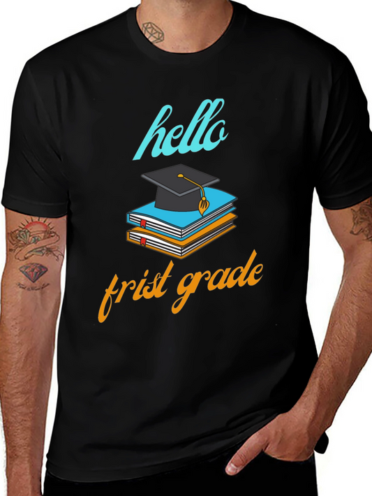 Hello First Grade T-Shirt - Back to School Teacher Tee