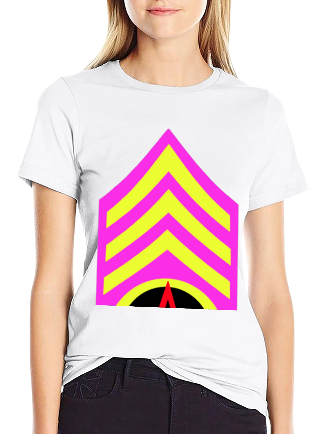 Sergeant Stripes Graphic Tee - Bold Statement Style