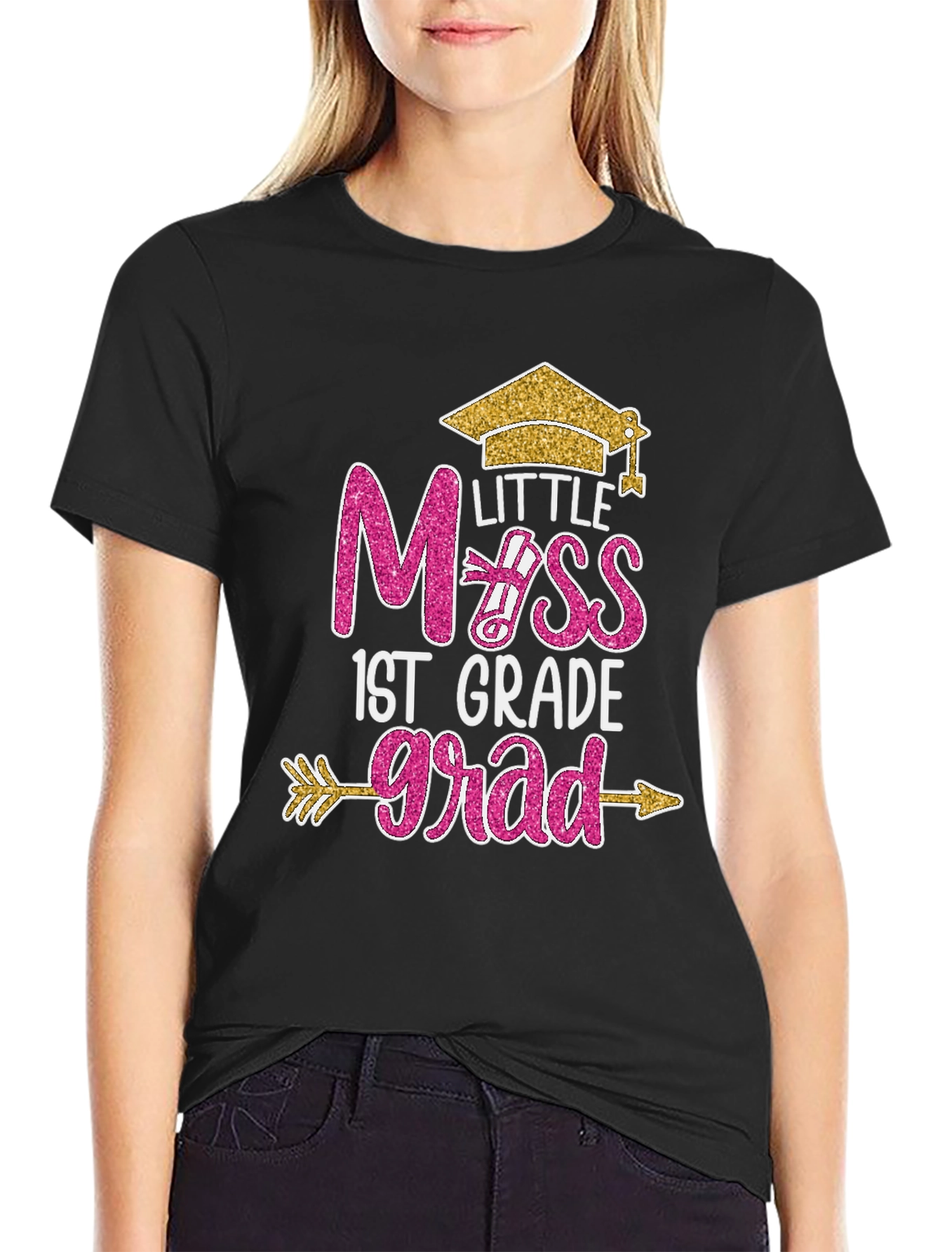 Little Miss 1st Grade Grad T-Shirt