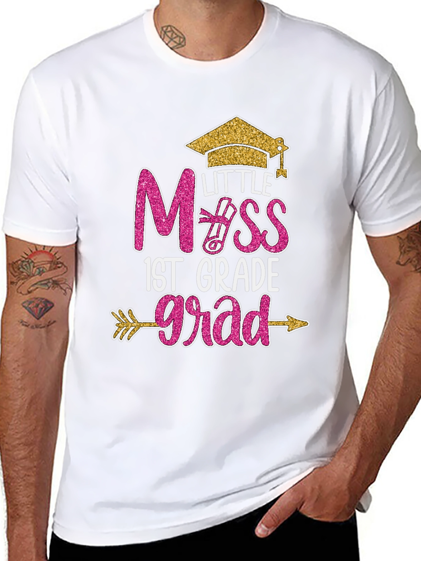 Little Miss 1st Grade Grad T-Shirt