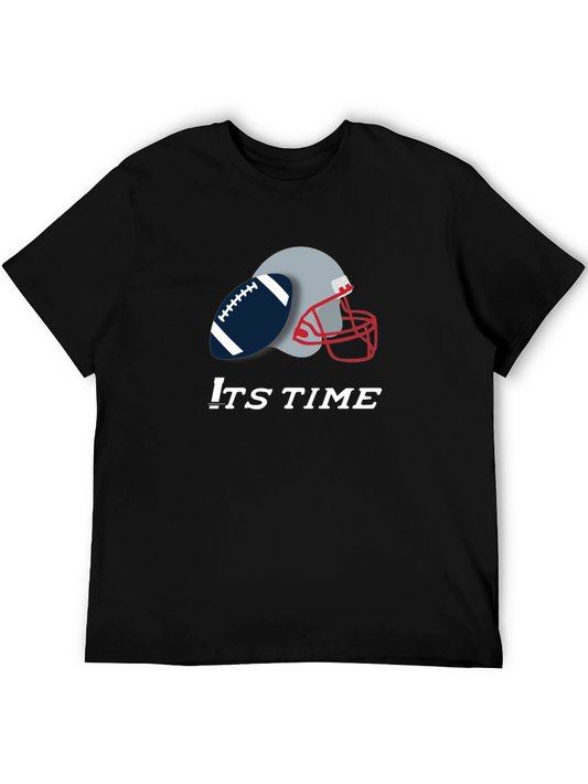 Its Time Football Graphic Tee - Black