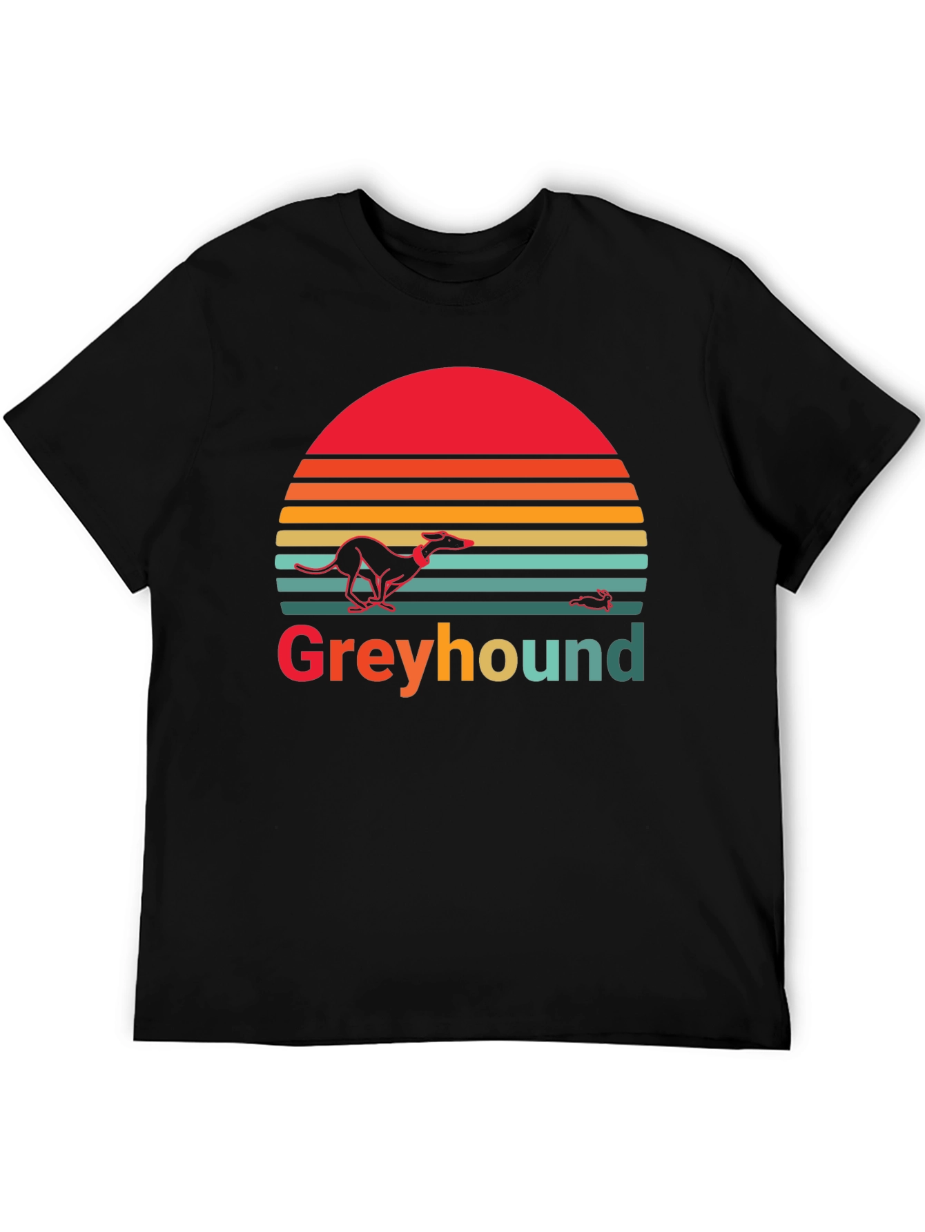 Greyhound Retro Sunset Graphic Tee