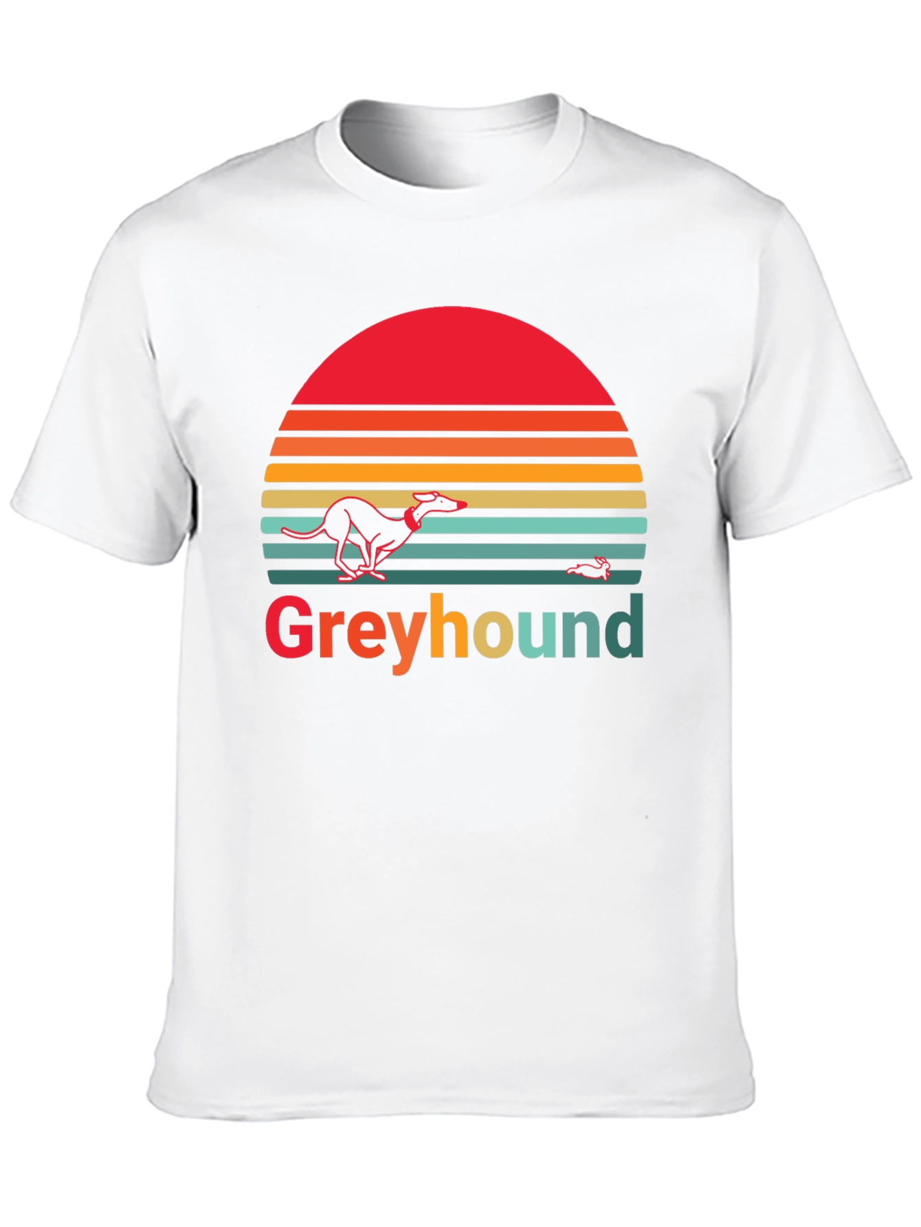 Greyhound Retro Sunset Graphic Tee