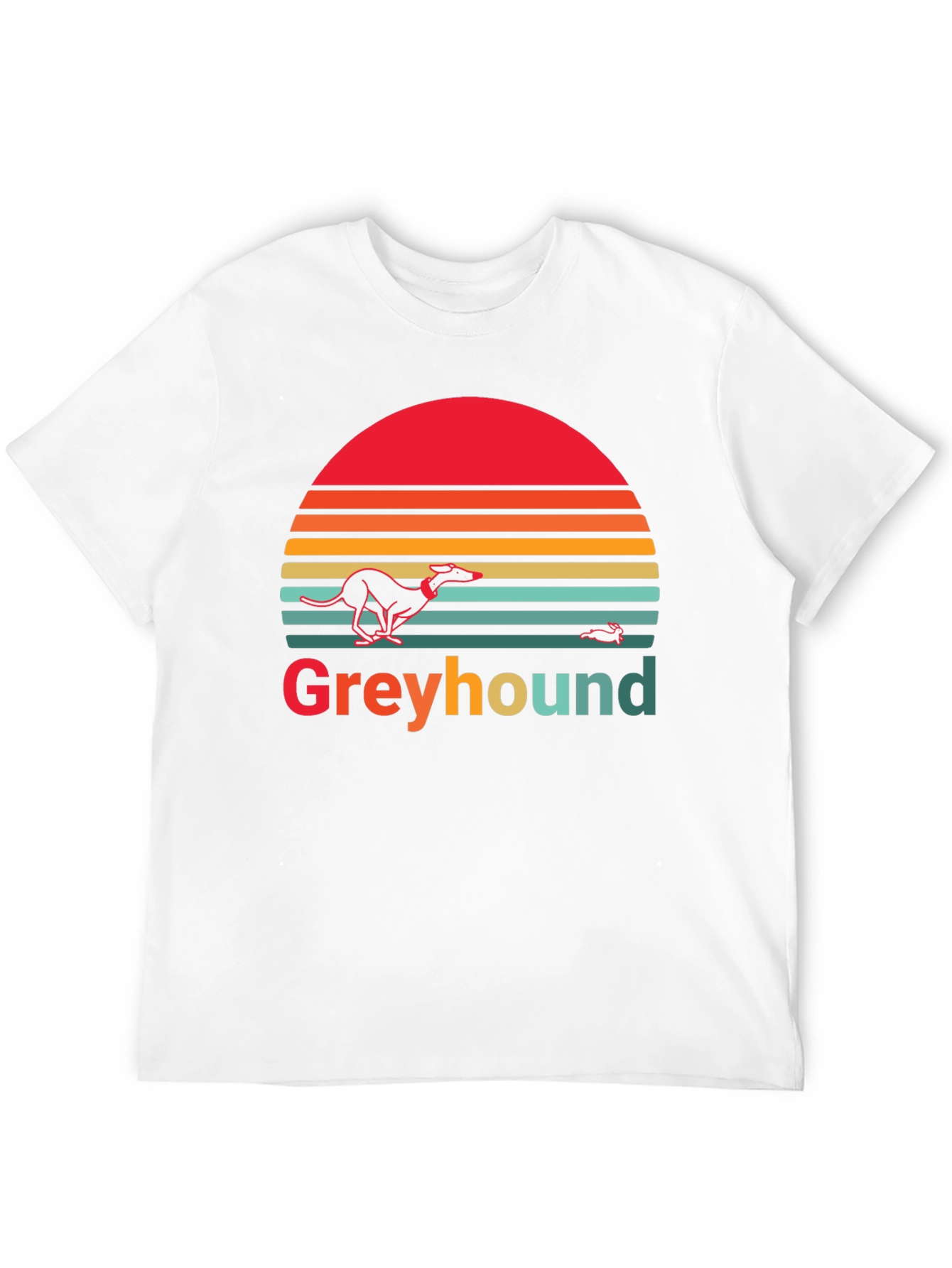 Greyhound Retro Sunset Graphic Tee