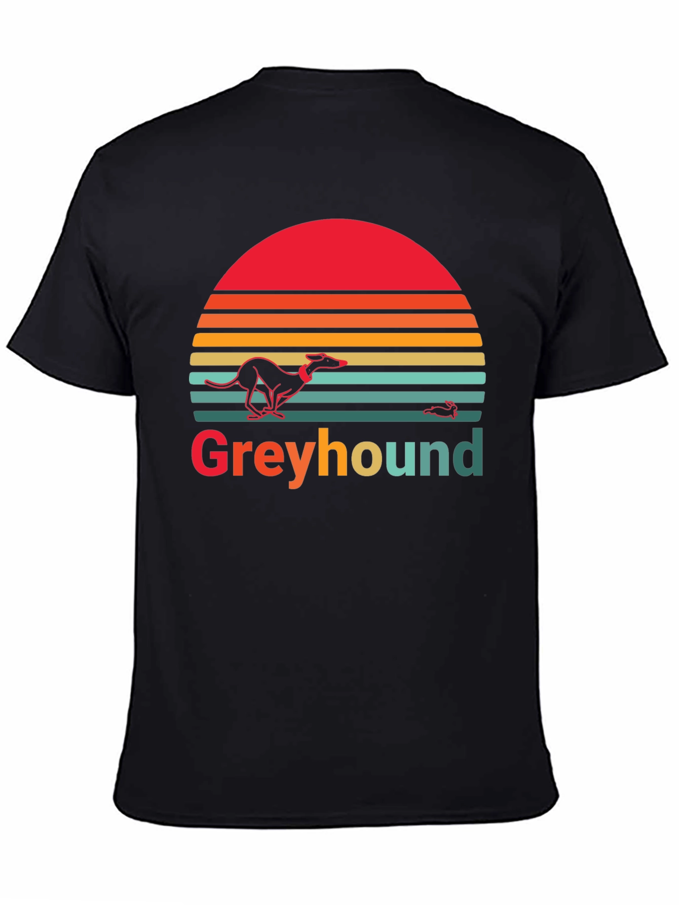 Greyhound Retro Sunset Graphic Tee