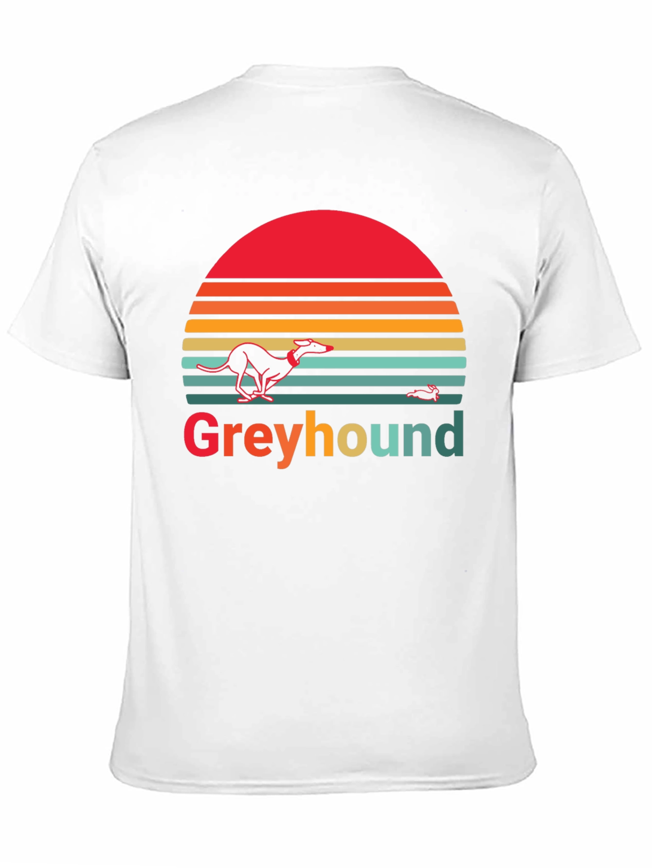 Greyhound Retro Sunset Graphic Tee