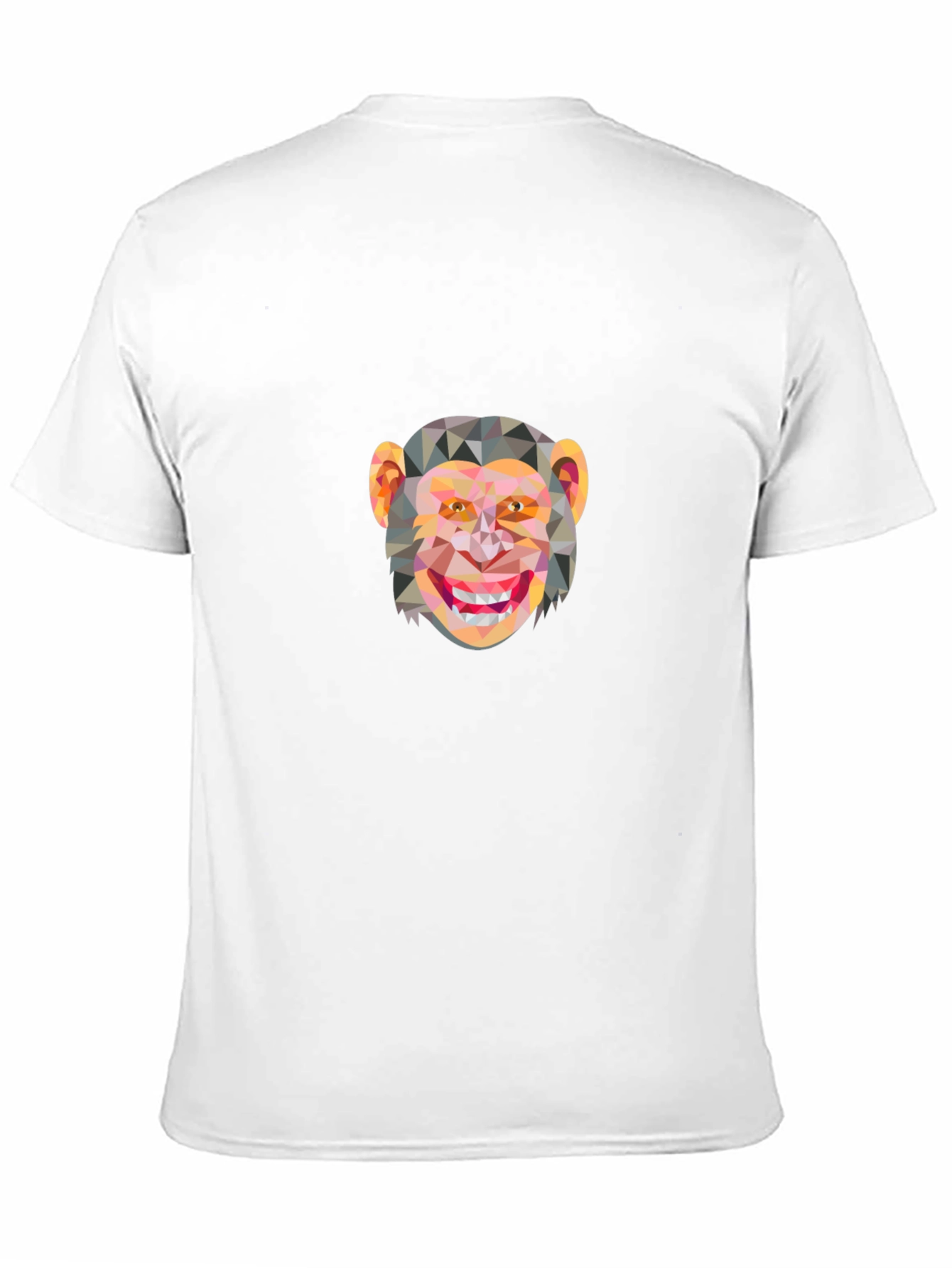 Geometric Monkey Graphic Tee - Stylish Black Shirt