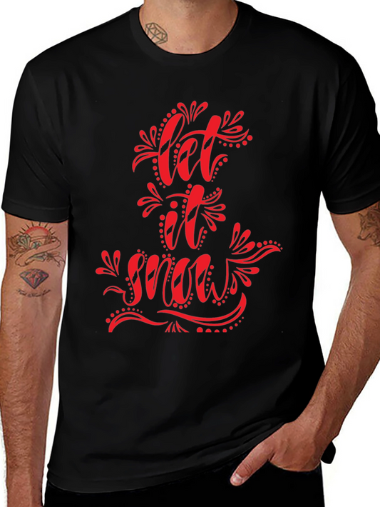 Let It Snow Graphic Tee - Holiday T-Shirt