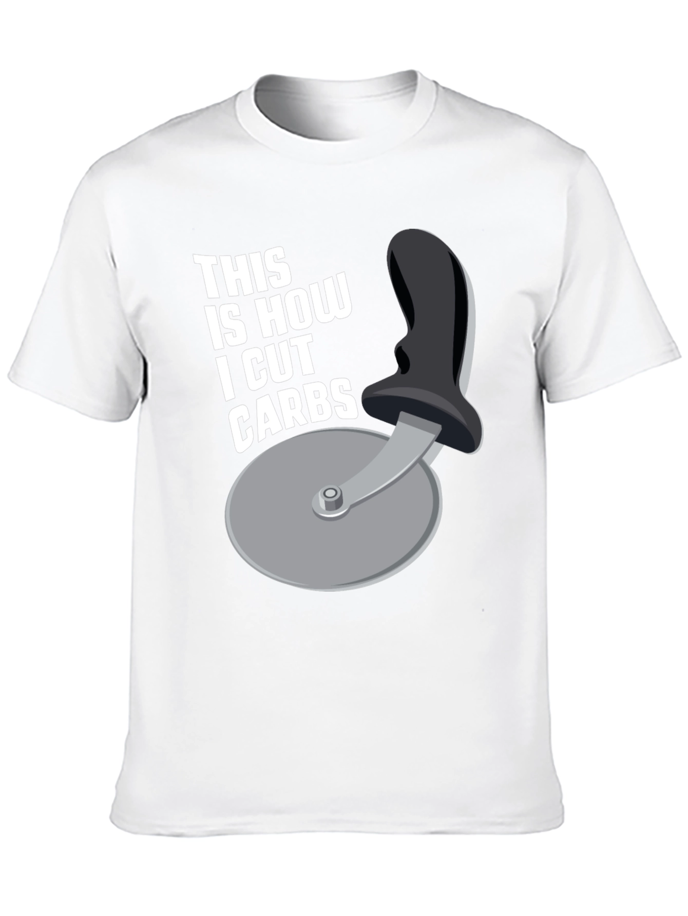 Funny Diet Pizza Cutter Mens T-Shirt