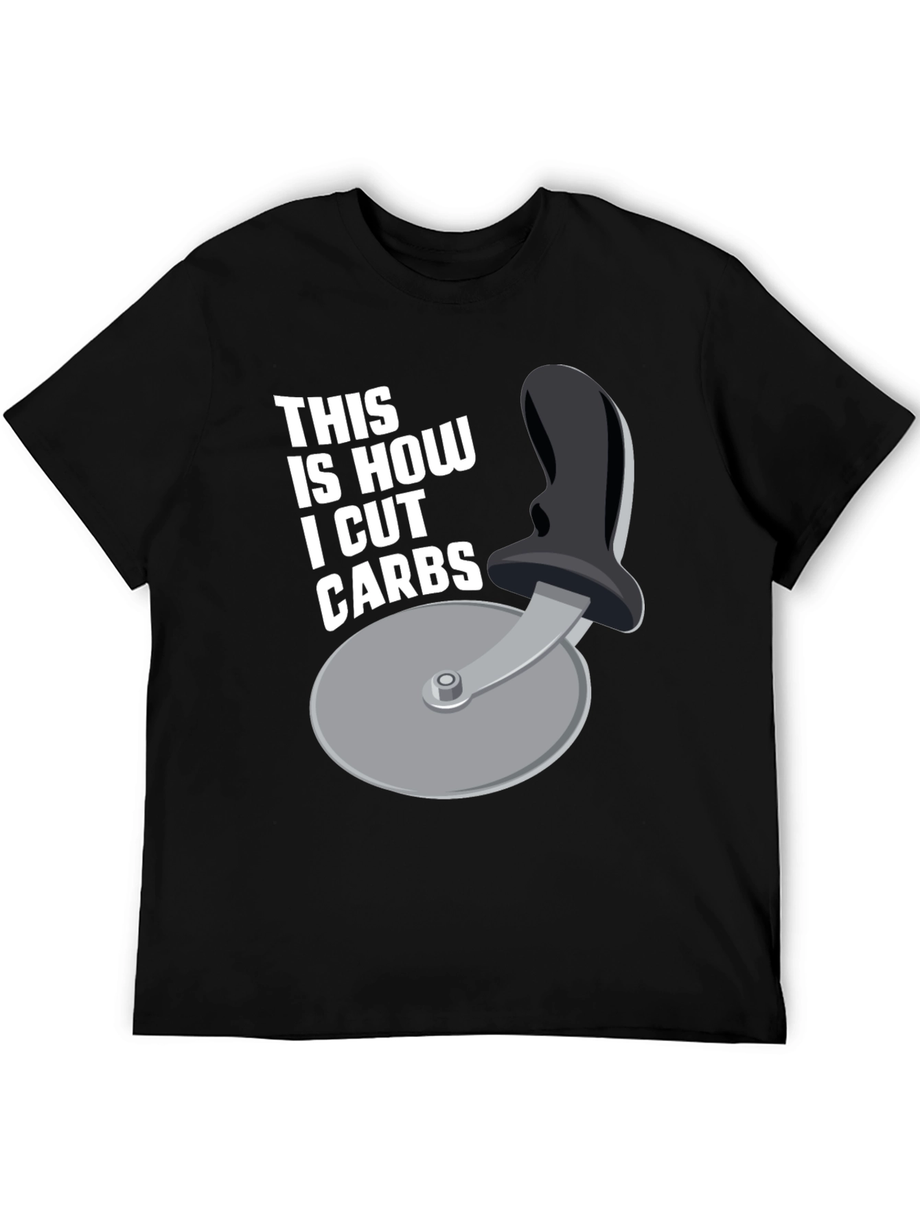 Funny Diet Pizza Cutter Mens T-Shirt
