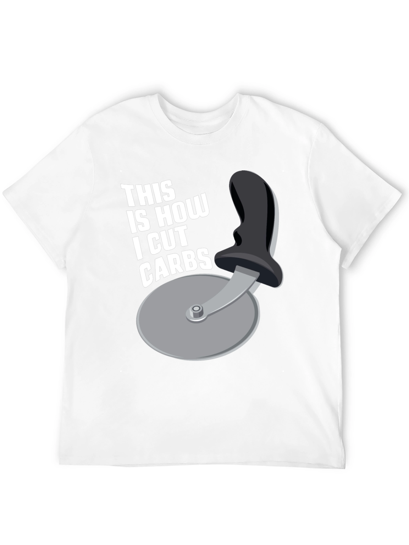 Funny Diet Pizza Cutter Mens T-Shirt
