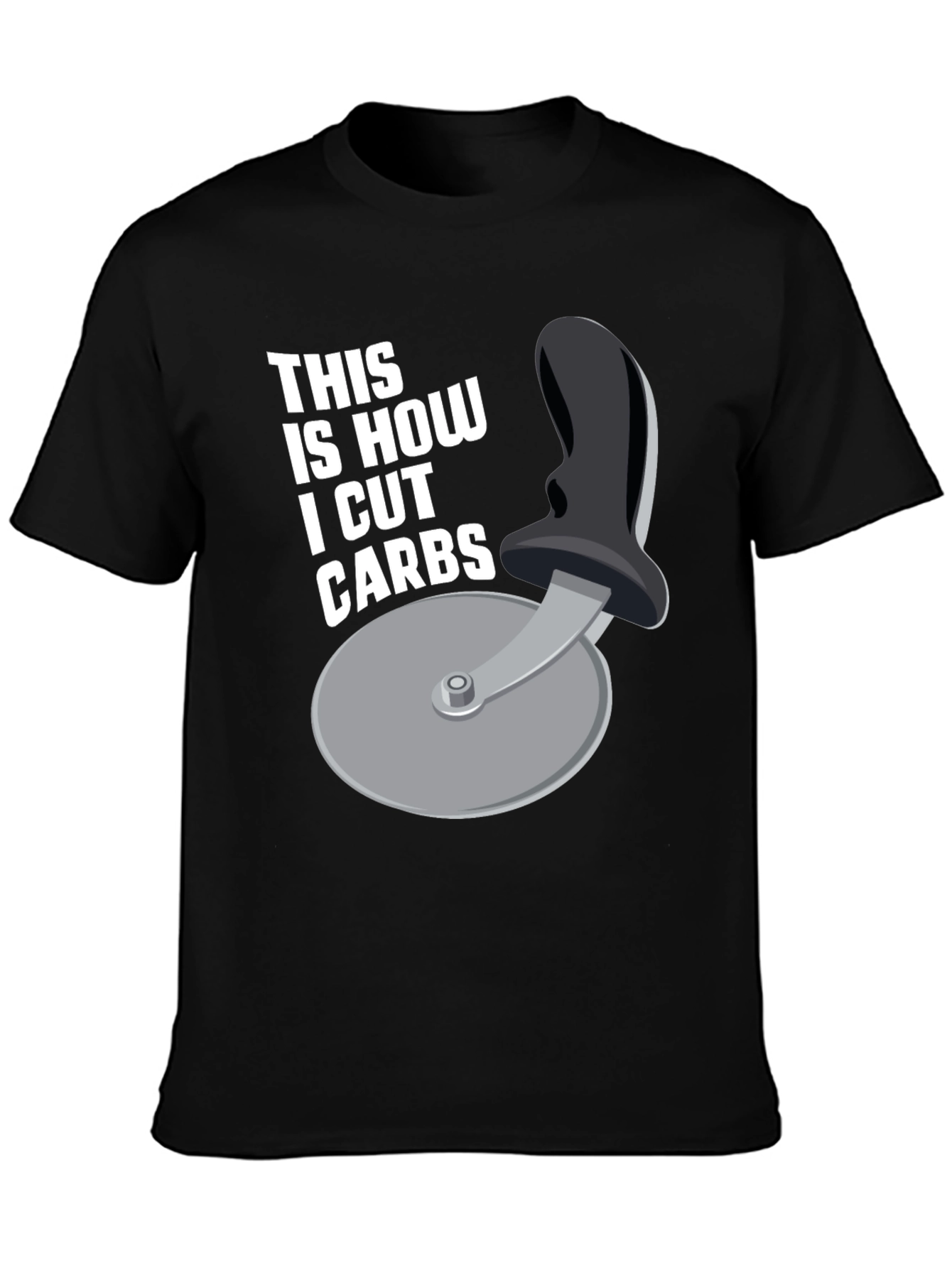 Funny Diet Pizza Cutter Mens T-Shirt