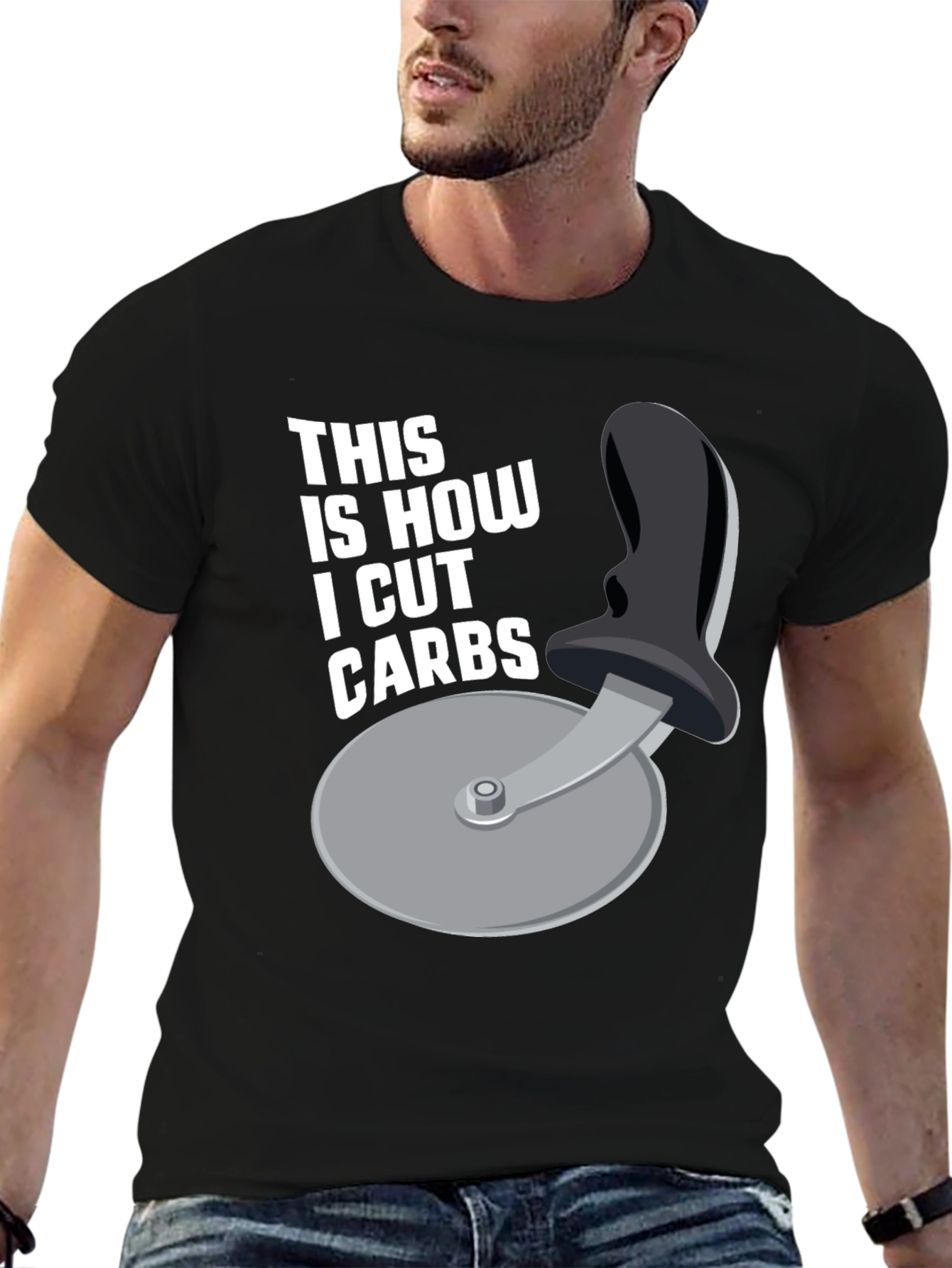 Funny Diet Pizza Cutter Mens T-Shirt
