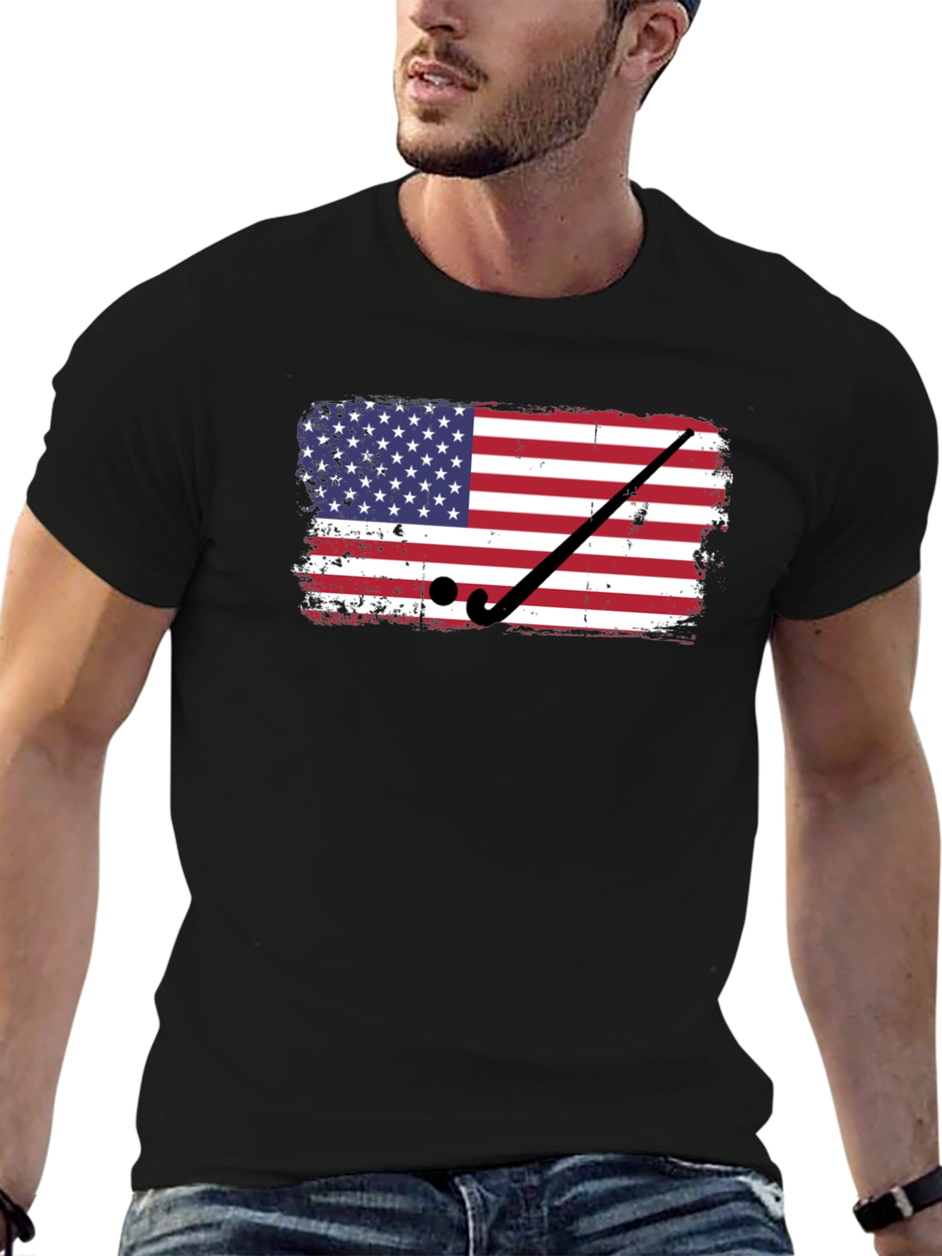 USA Hockey Flag Graphic T-Shirt