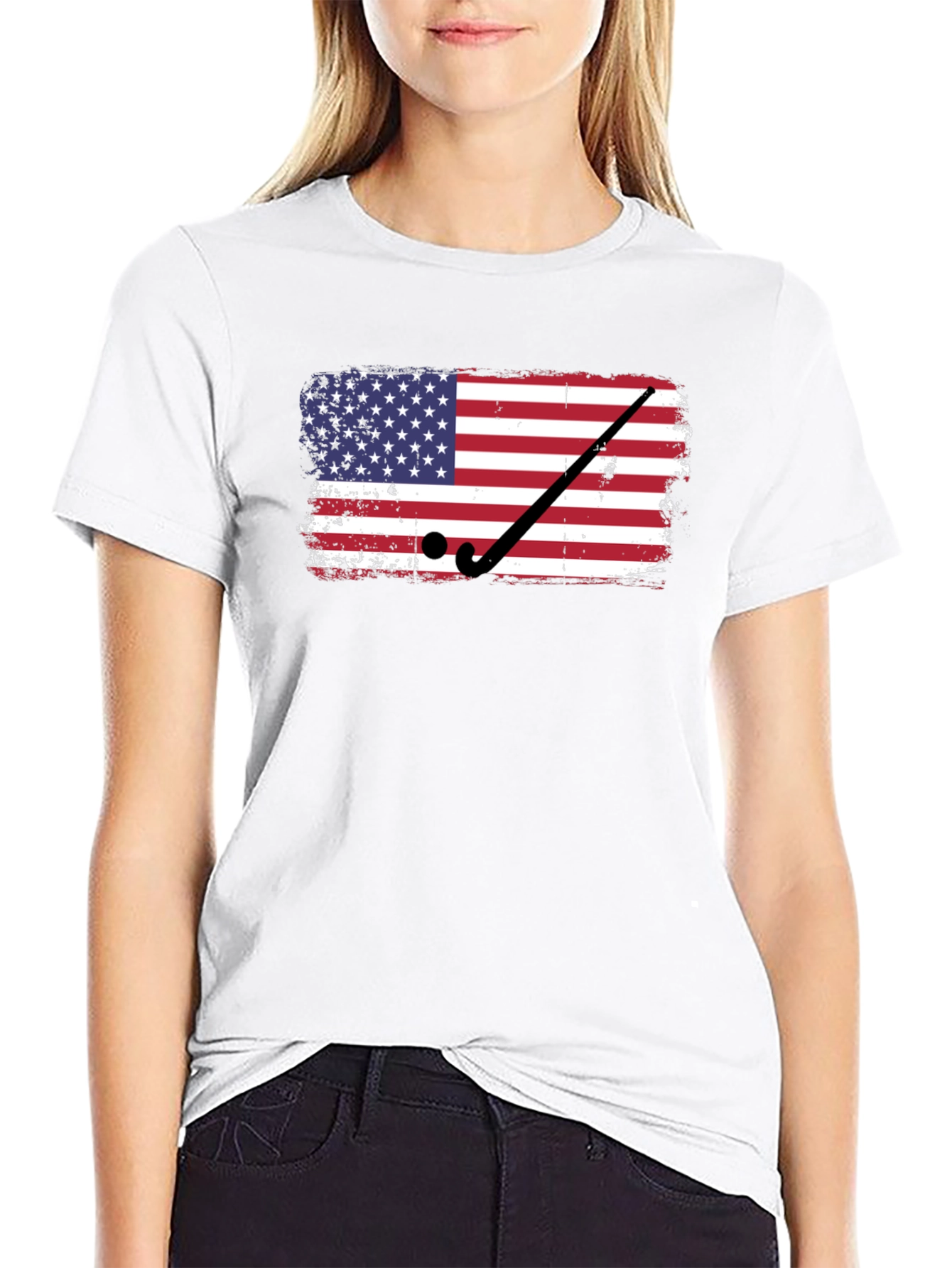USA Hockey Flag Graphic T-Shirt