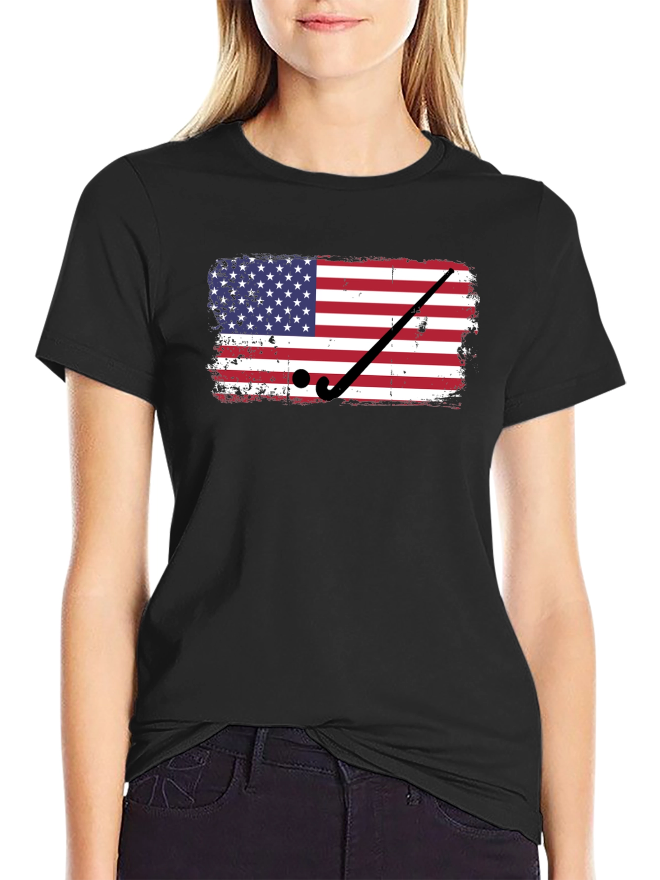 USA Hockey Flag Graphic T-Shirt