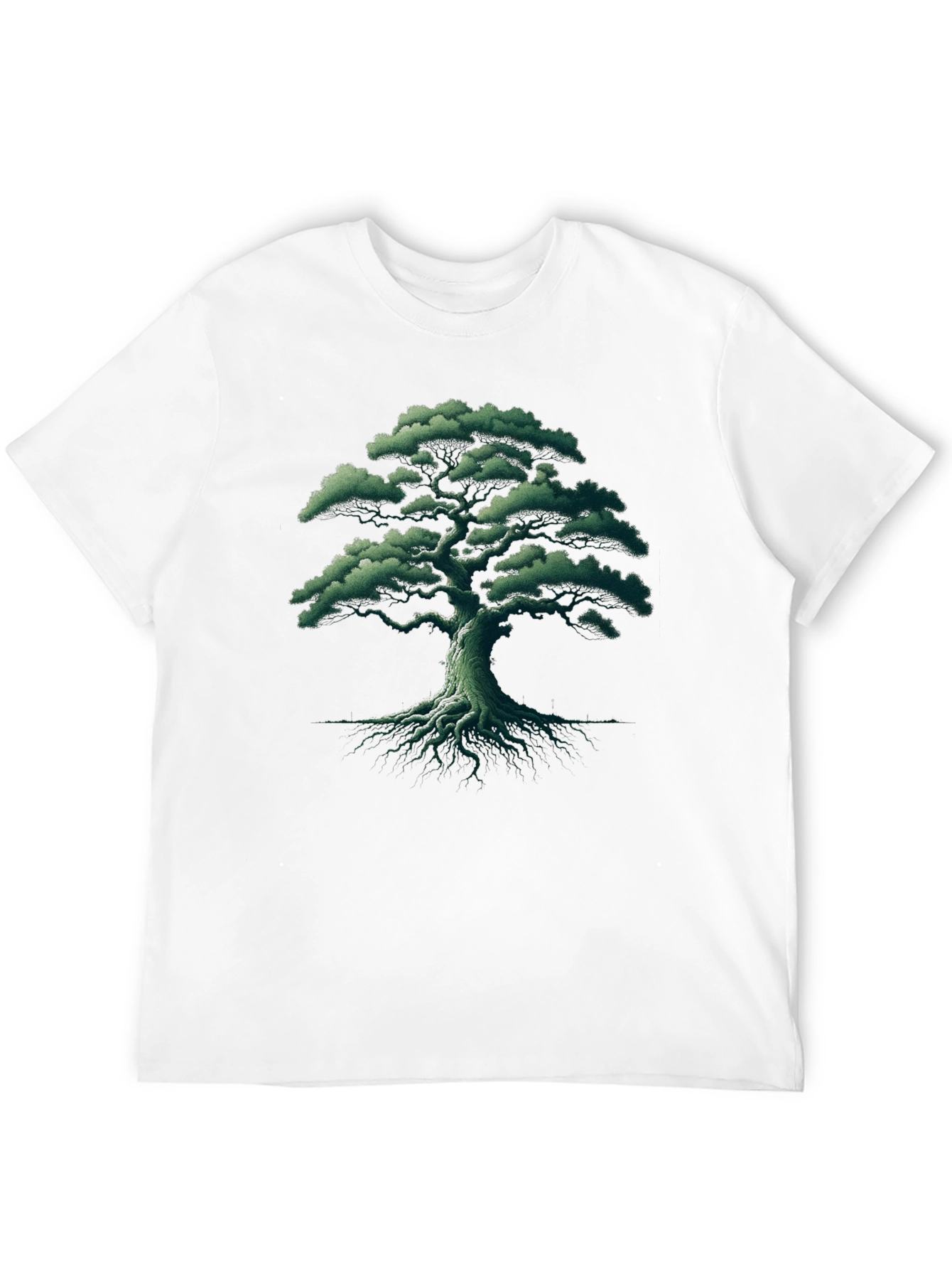 Nature Tree Graphic Tee - Black