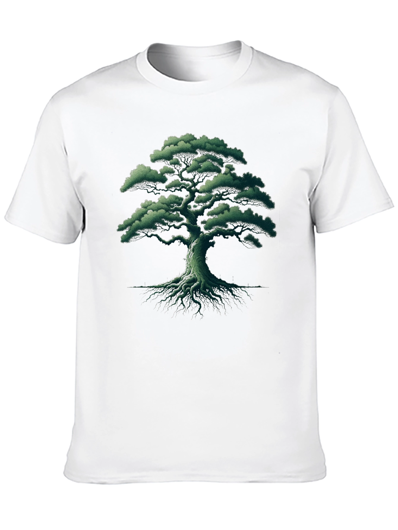 Nature Tree Graphic Tee - Black