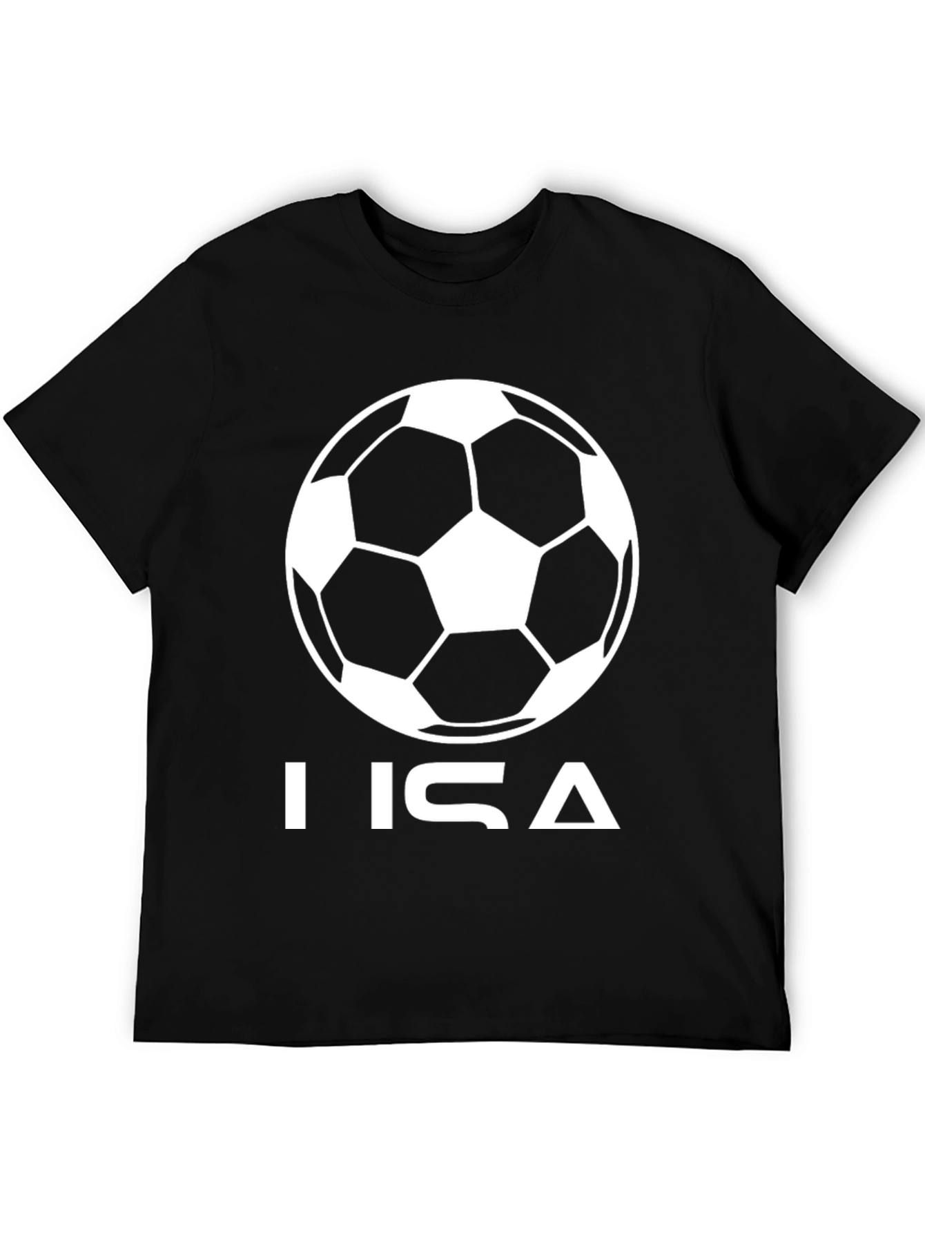 Soccer Ball LISA Personalized Black T-Shirt