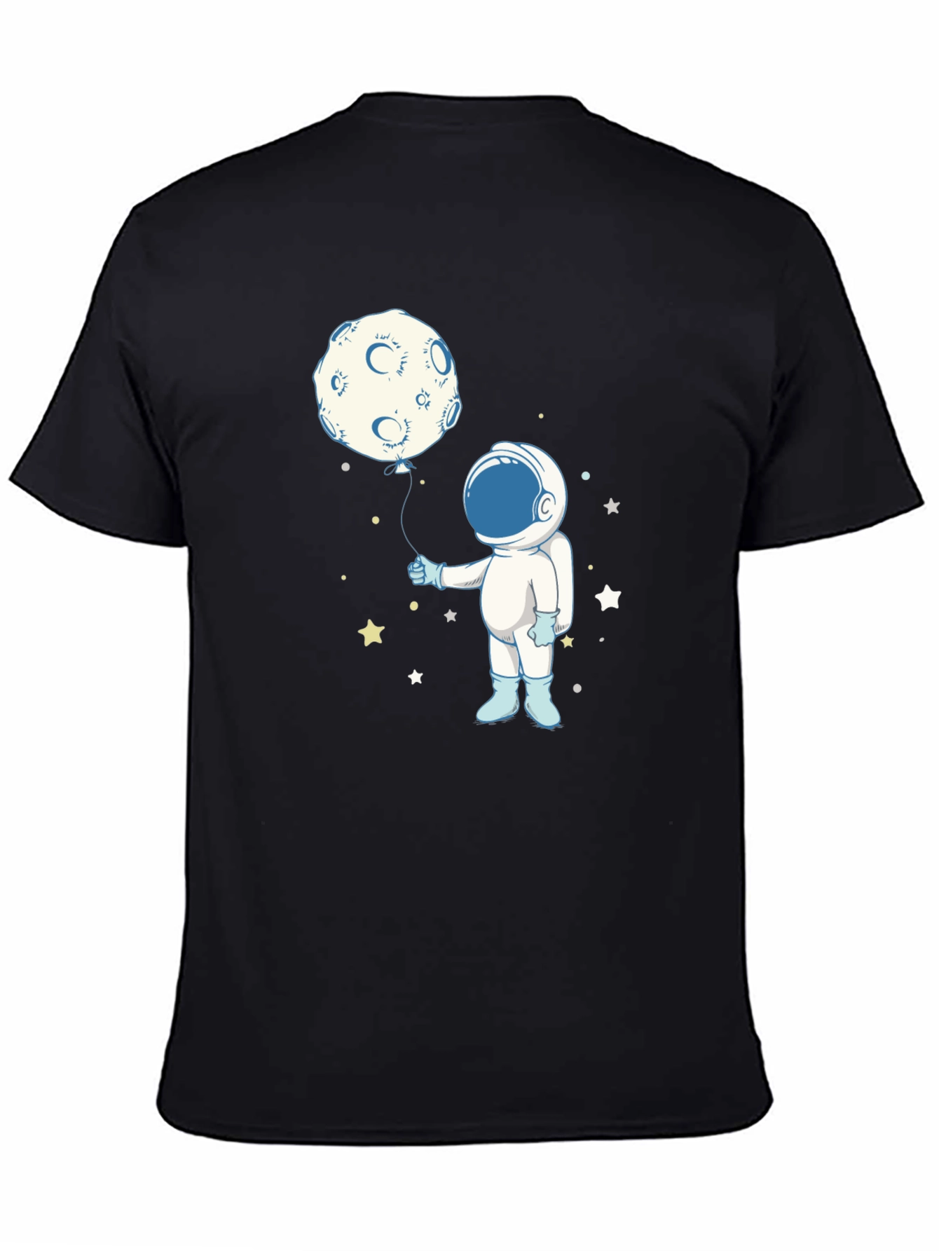 Astronaut Moon Balloon Graphic Tee