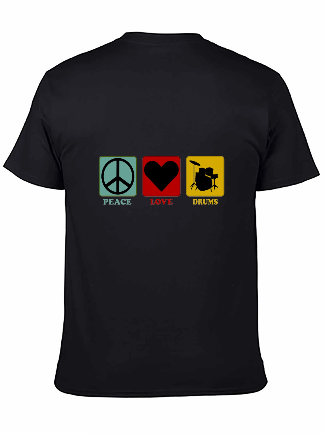 Peace Love Drums Graphic T-Shirt