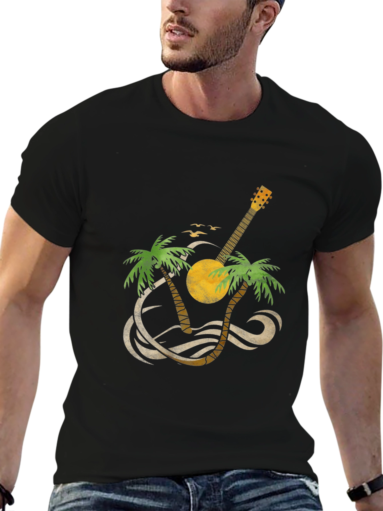 Tropical Ukulele T-Shirt - Island Vibes