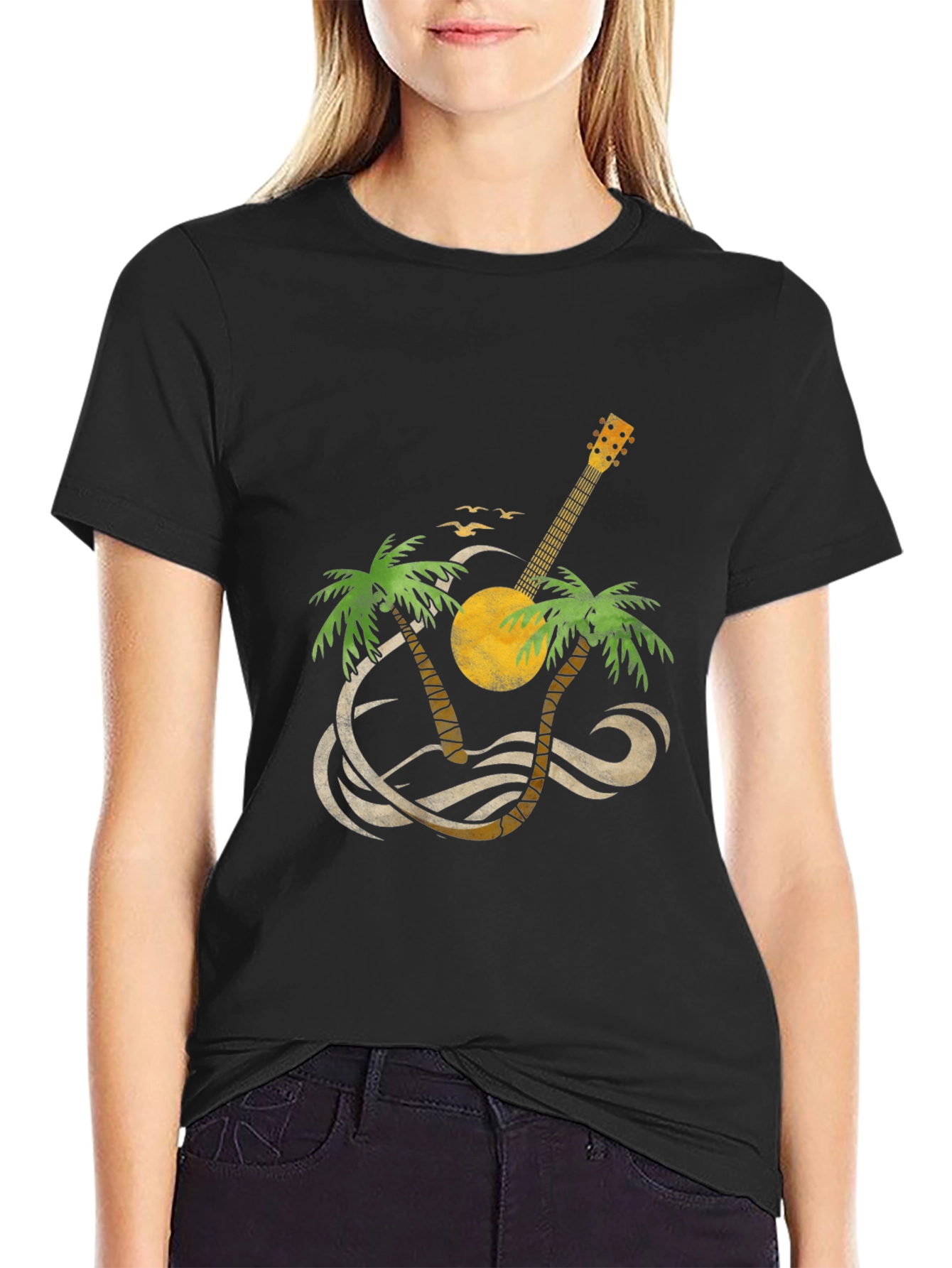 Tropical Ukulele T-Shirt - Island Vibes