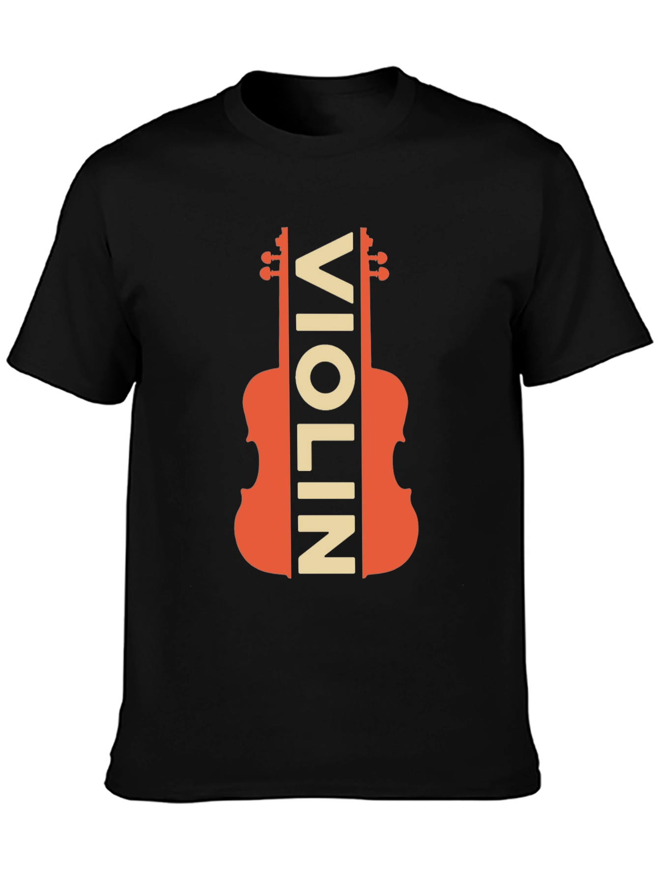 Violin Graphic Tee - Musicians Novelty T-Shirt