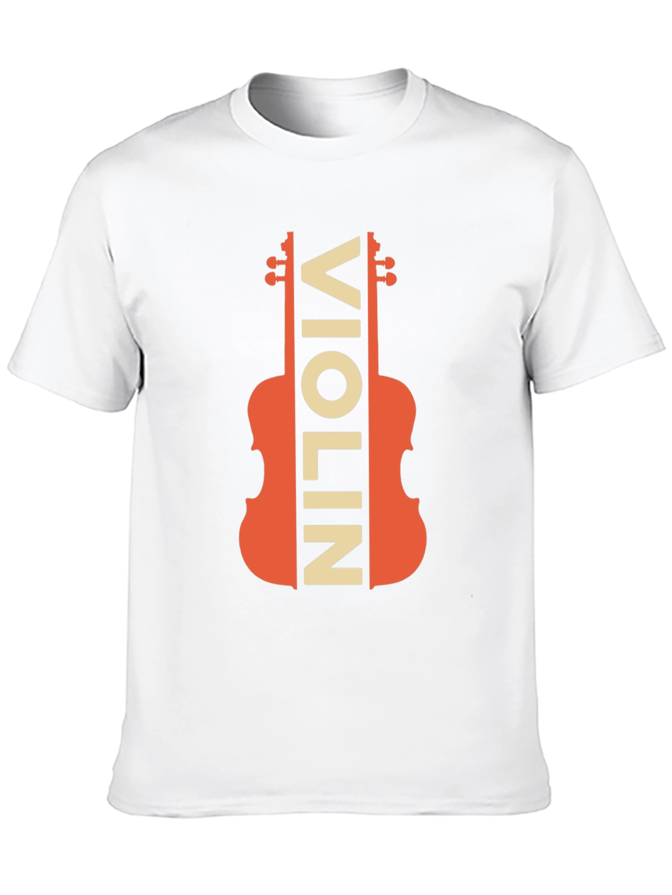 Violin Graphic Tee - Musicians Novelty T-Shirt