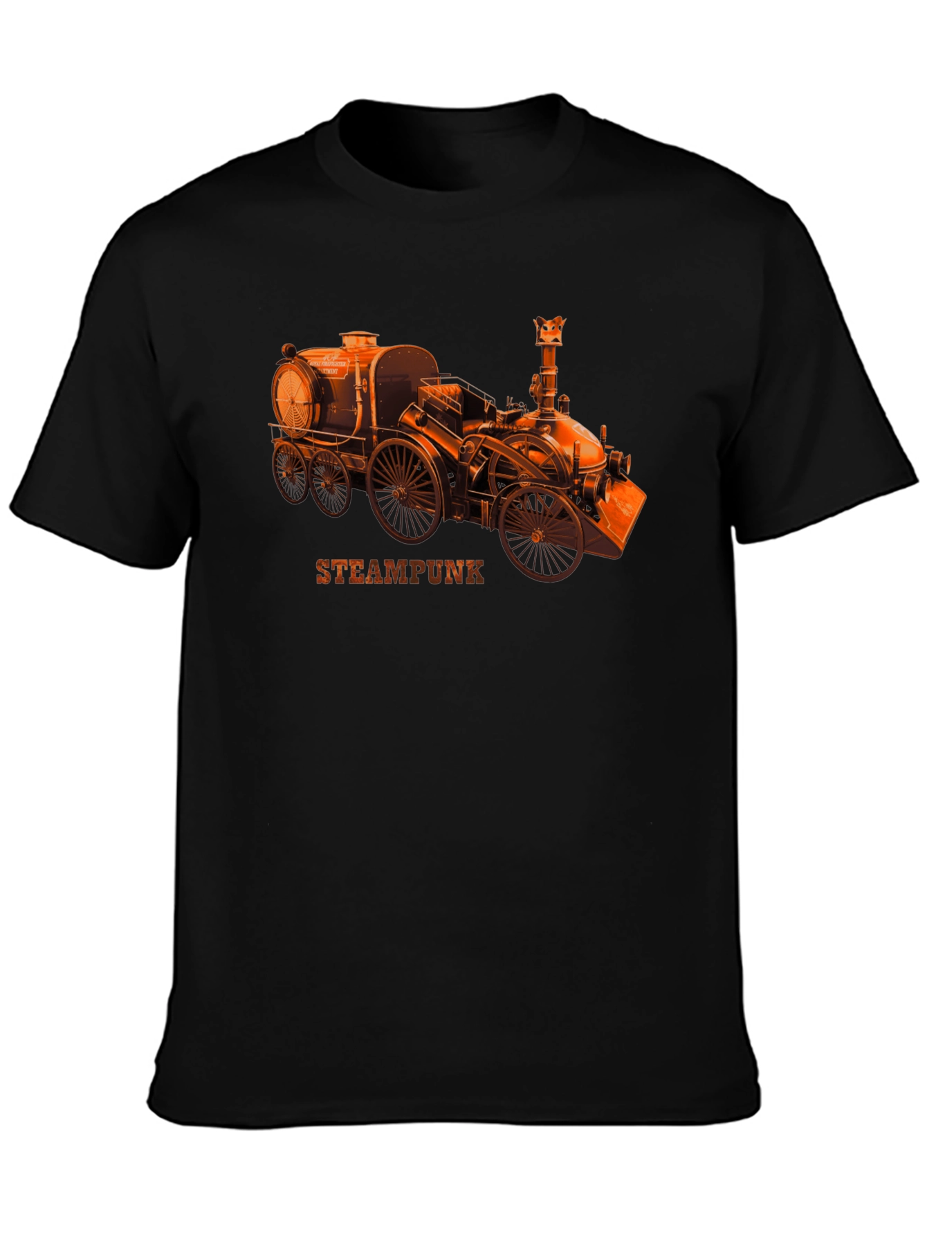 Steampunk Locomotive Graphic Tee