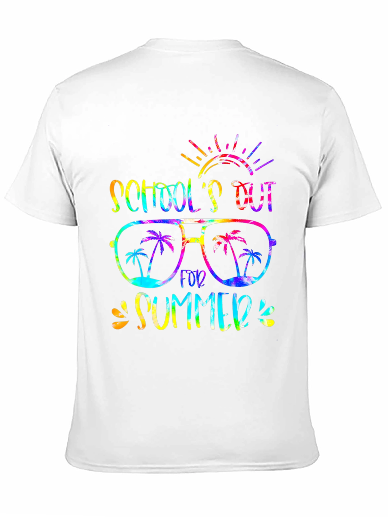 Schools Out Summer T-Shirt - Fun Tie-Dye Design